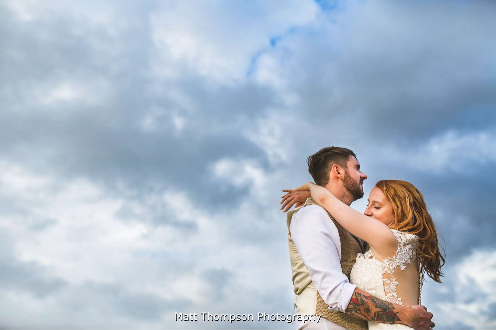 Relaxed wedding portraits