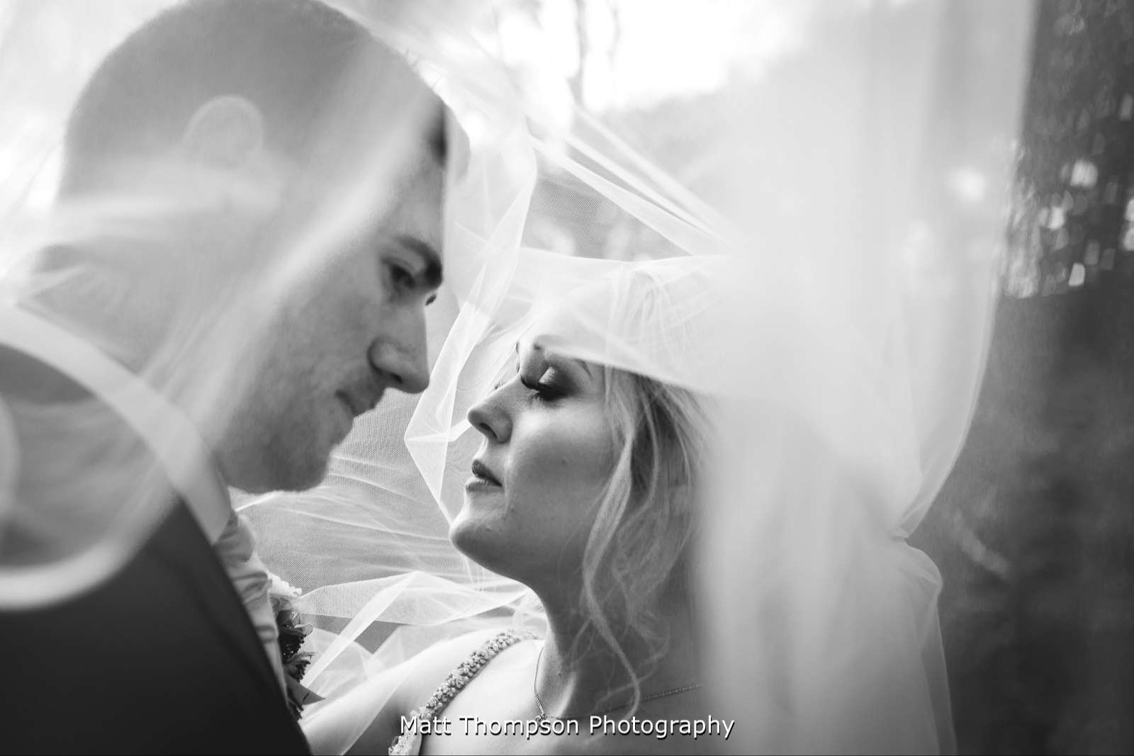 Black and white wedding photography