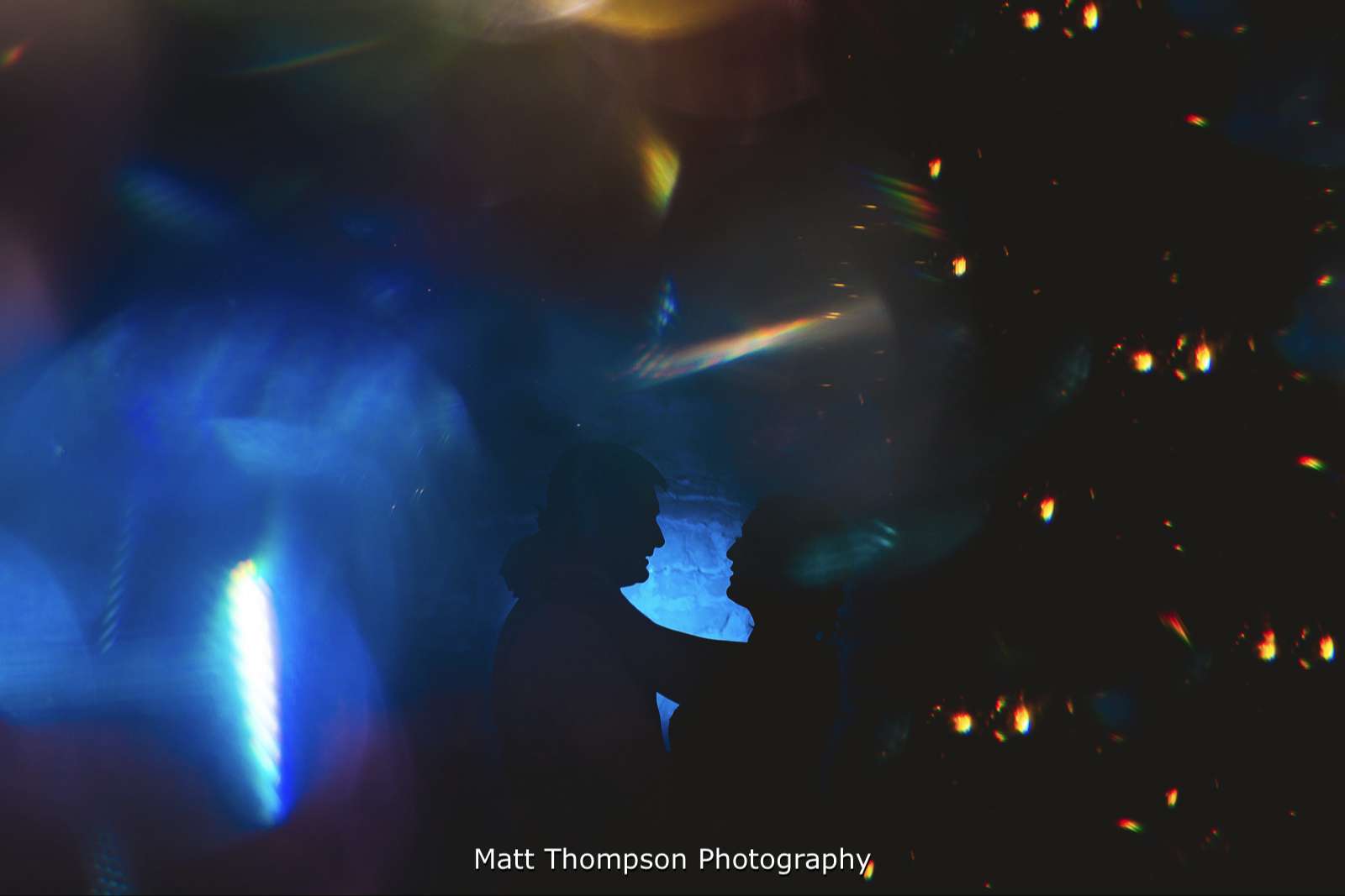 Silhouette wedding photos