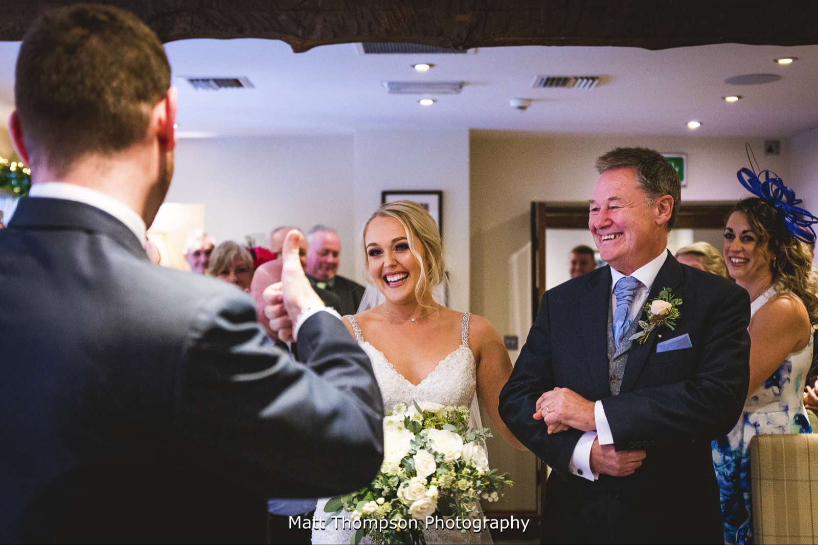 Thumbs up for the bride