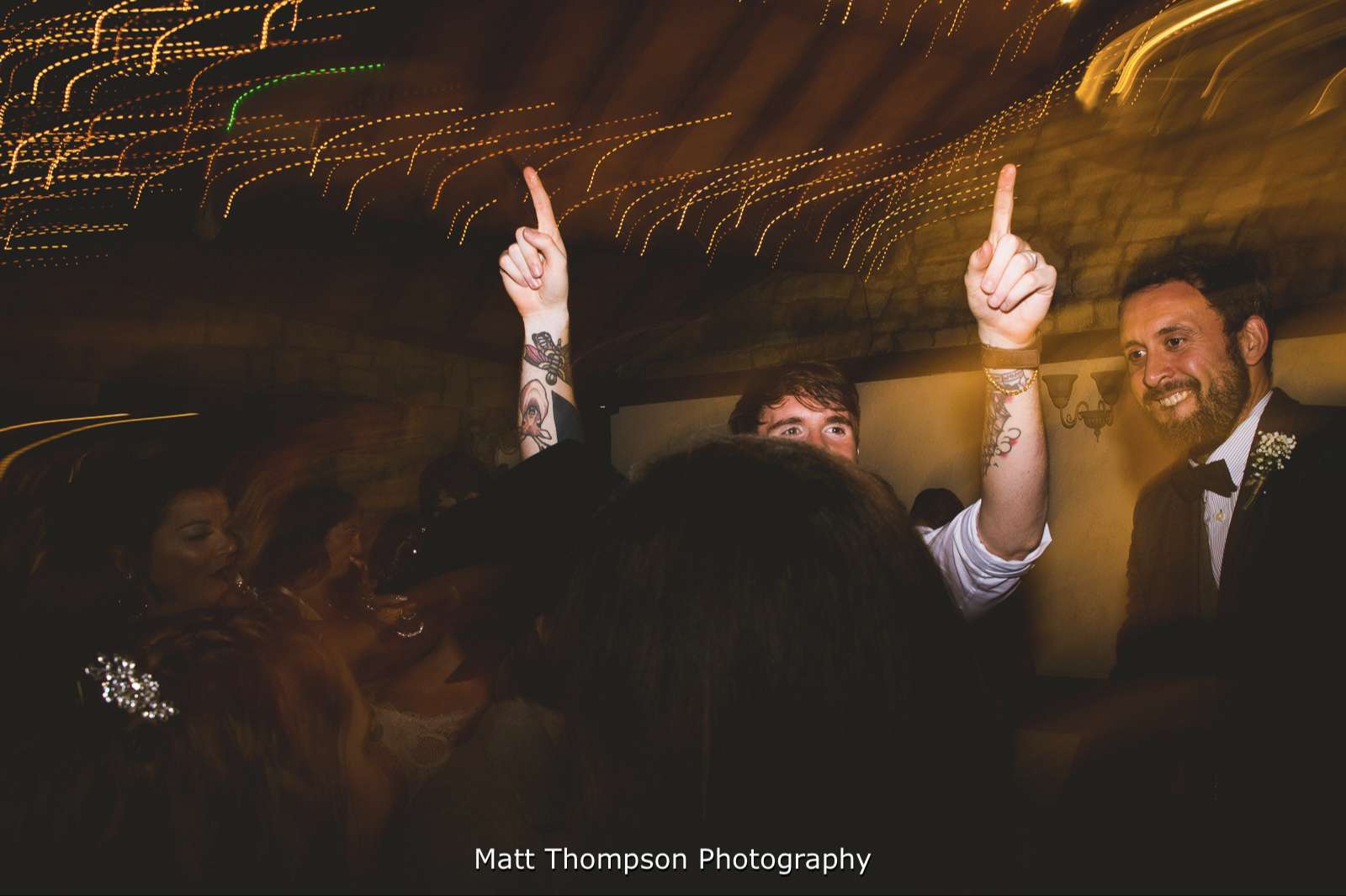 On the dance floor