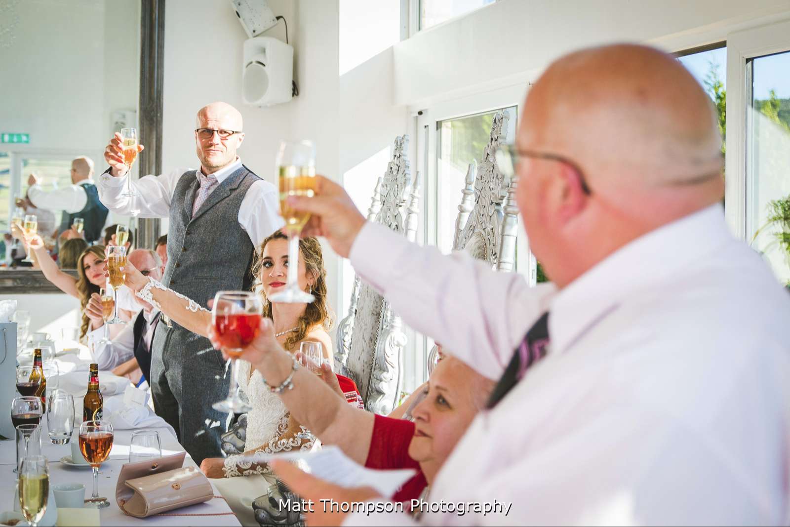 toasting to the groom