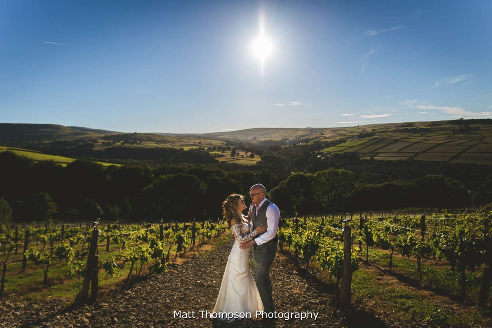 Portrait photo in the vineyard