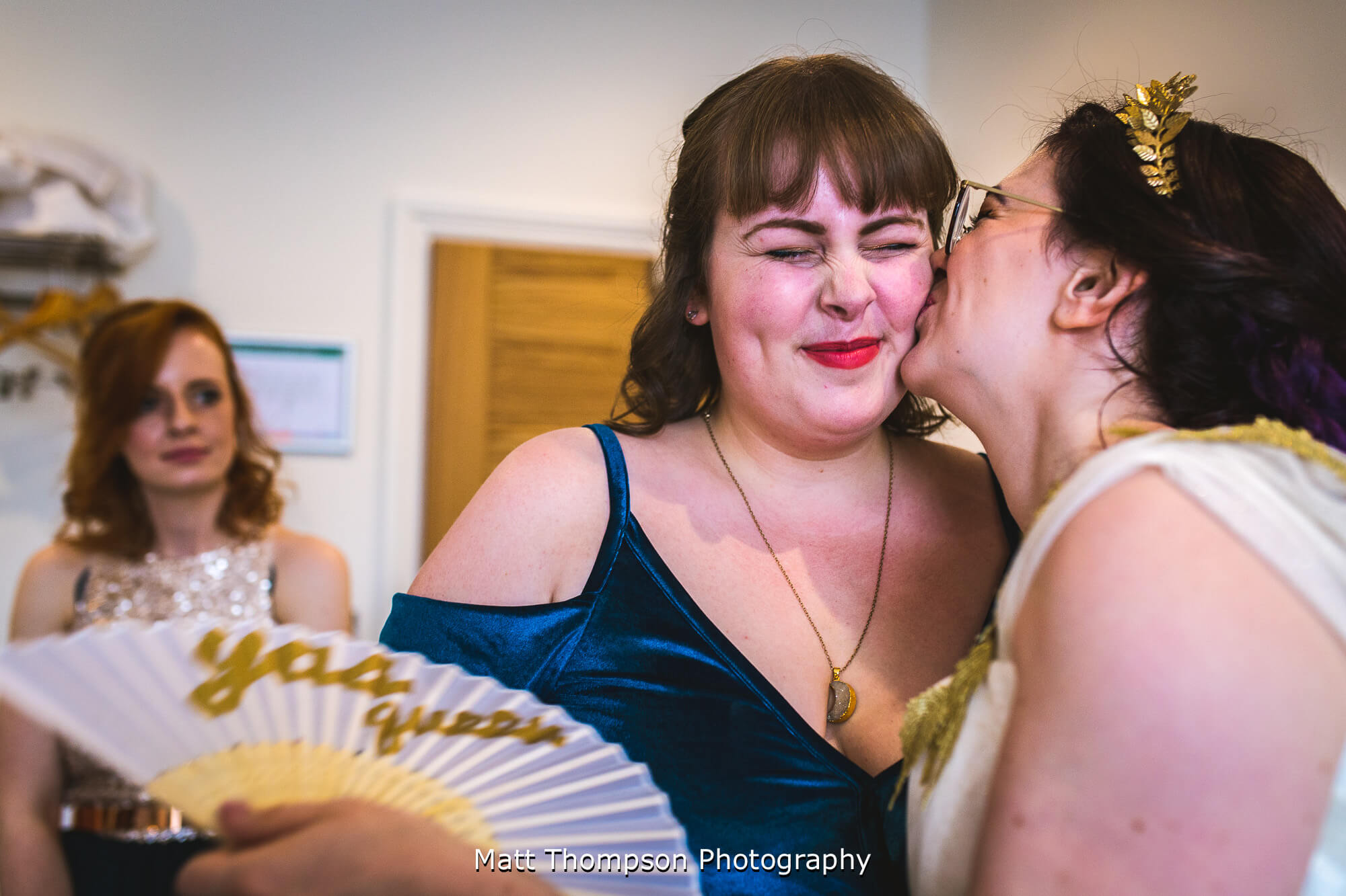 Kisses from the bride to be