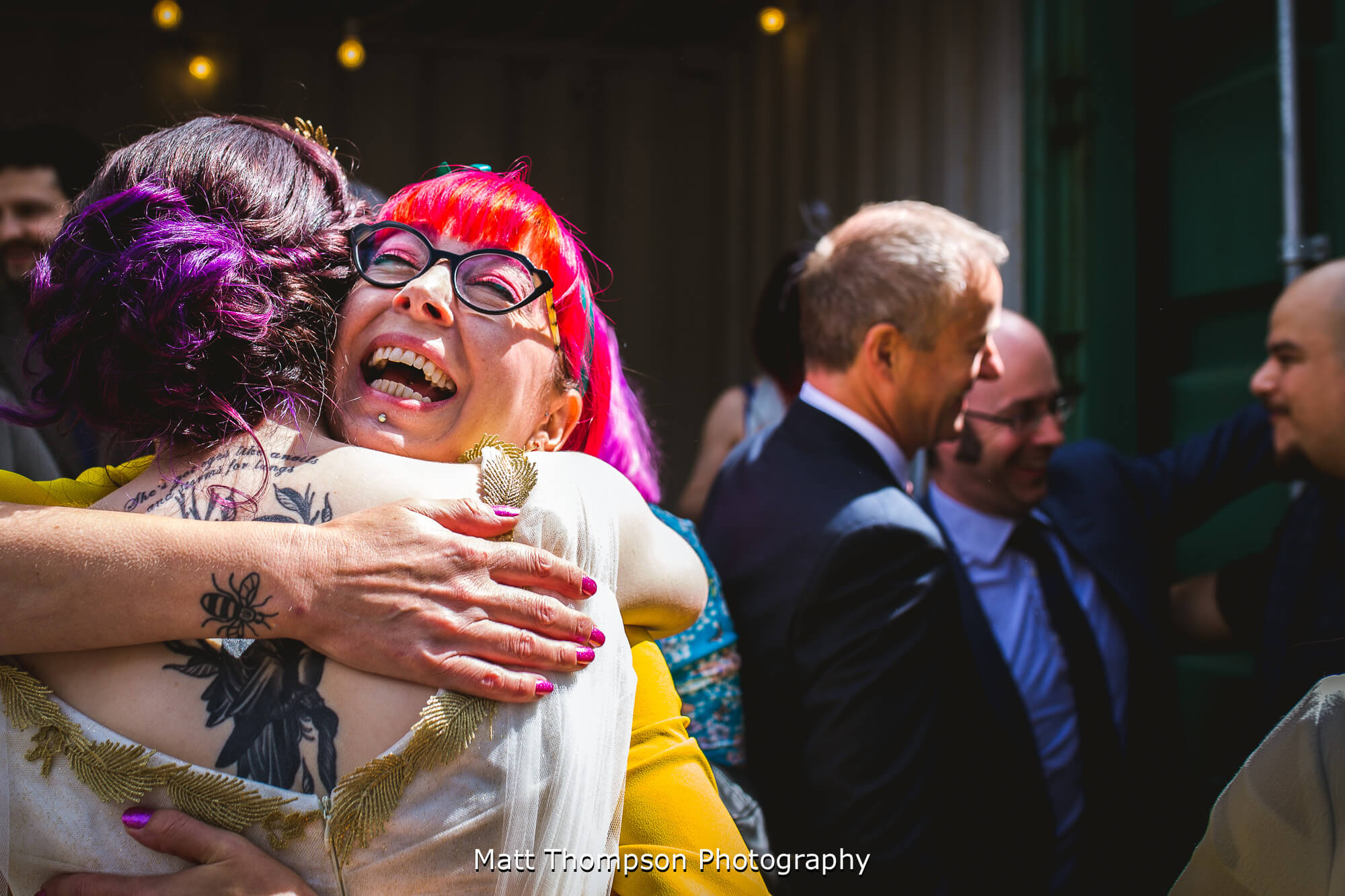 Wedding hugs