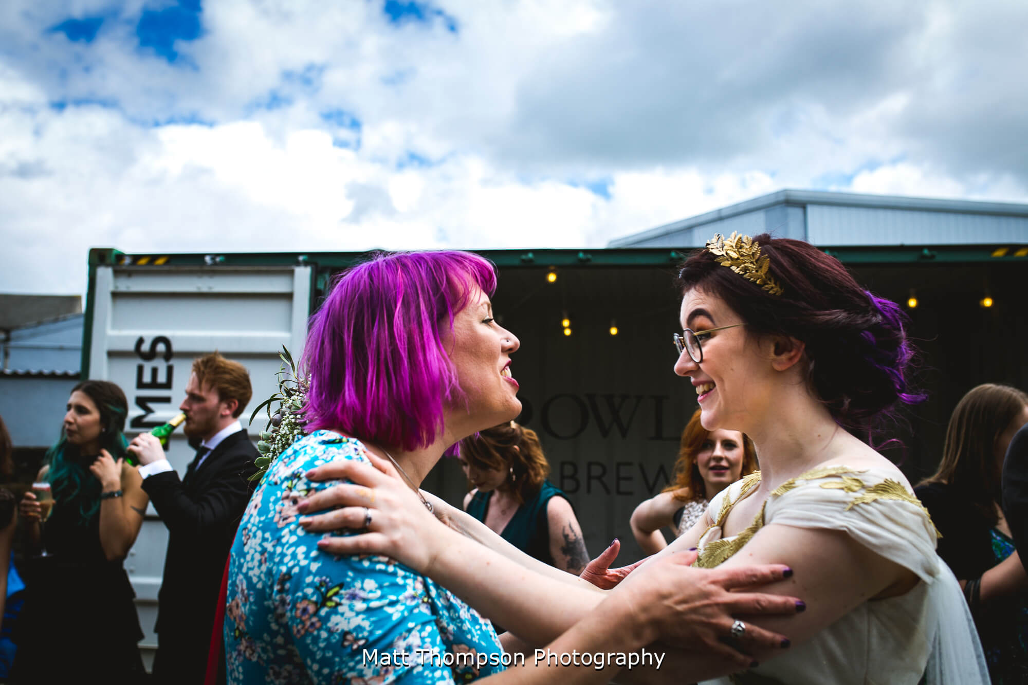 Shocked wedding guest