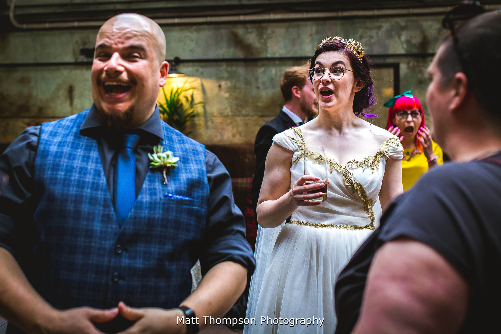 Shocked bride