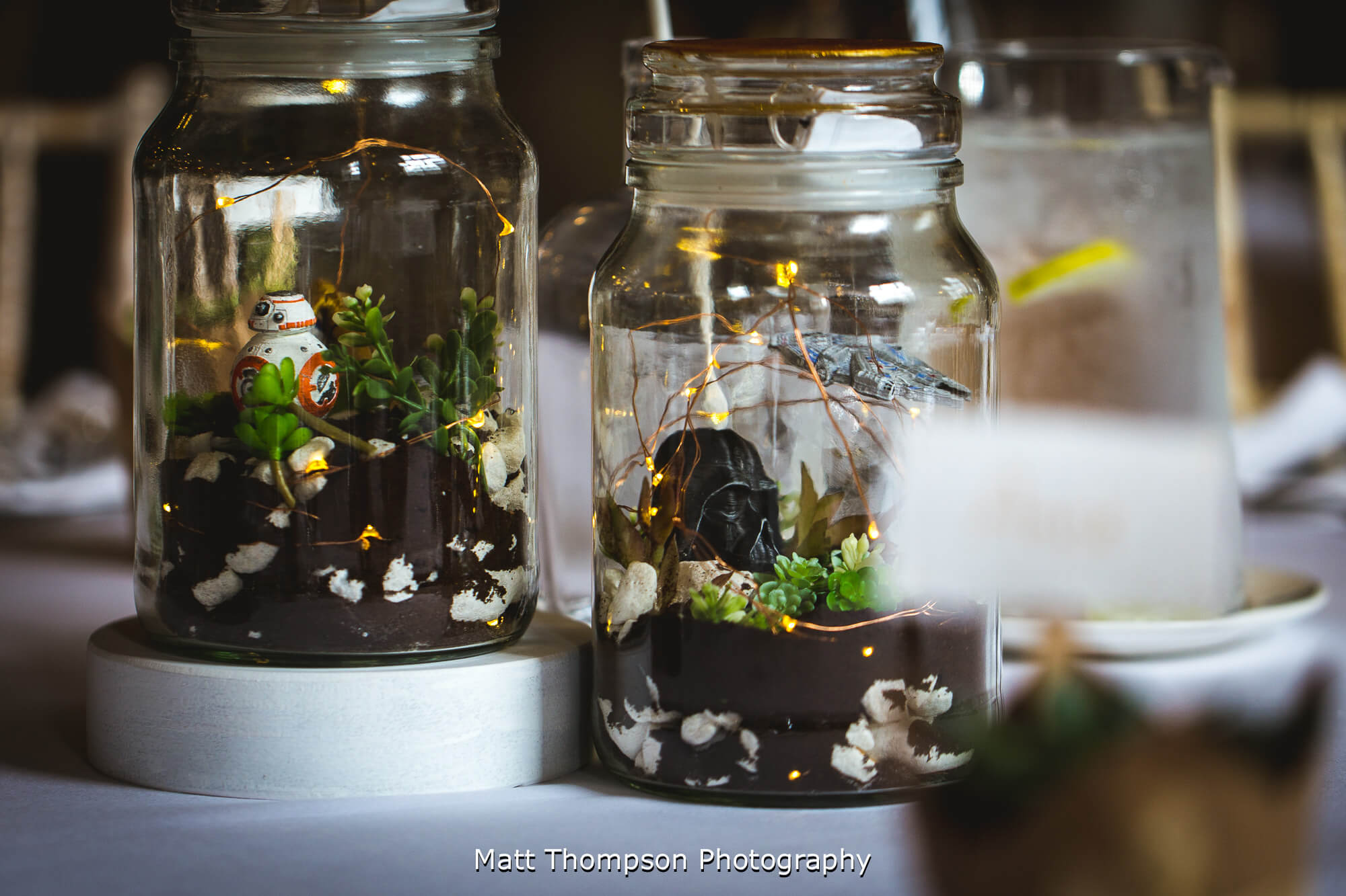 Wedding table centre pieces