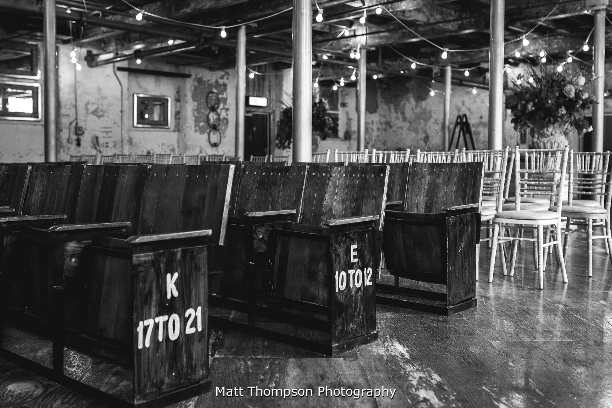 Holmes mill wedding ceremony chairs