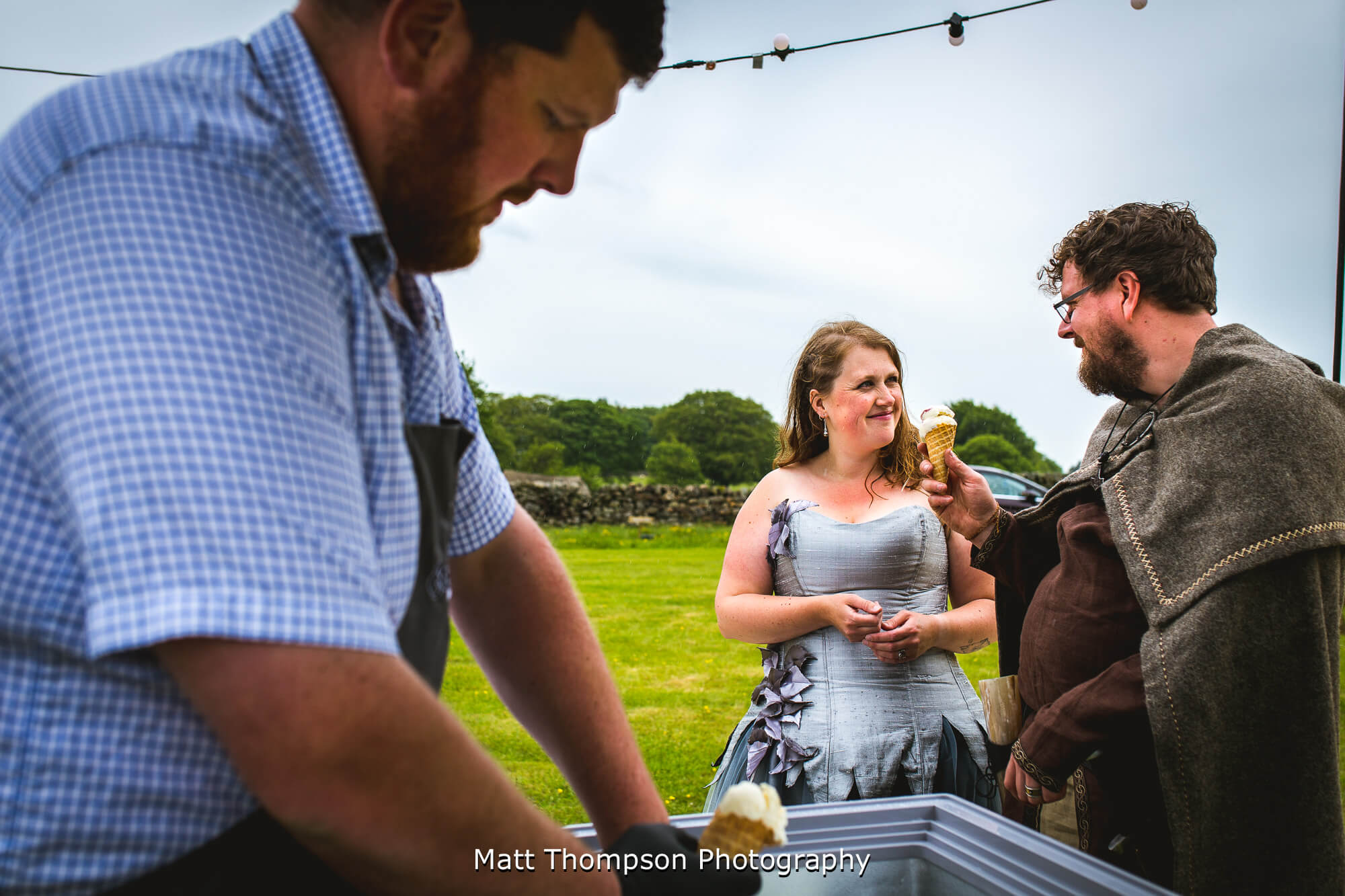 Ice cream at wedding