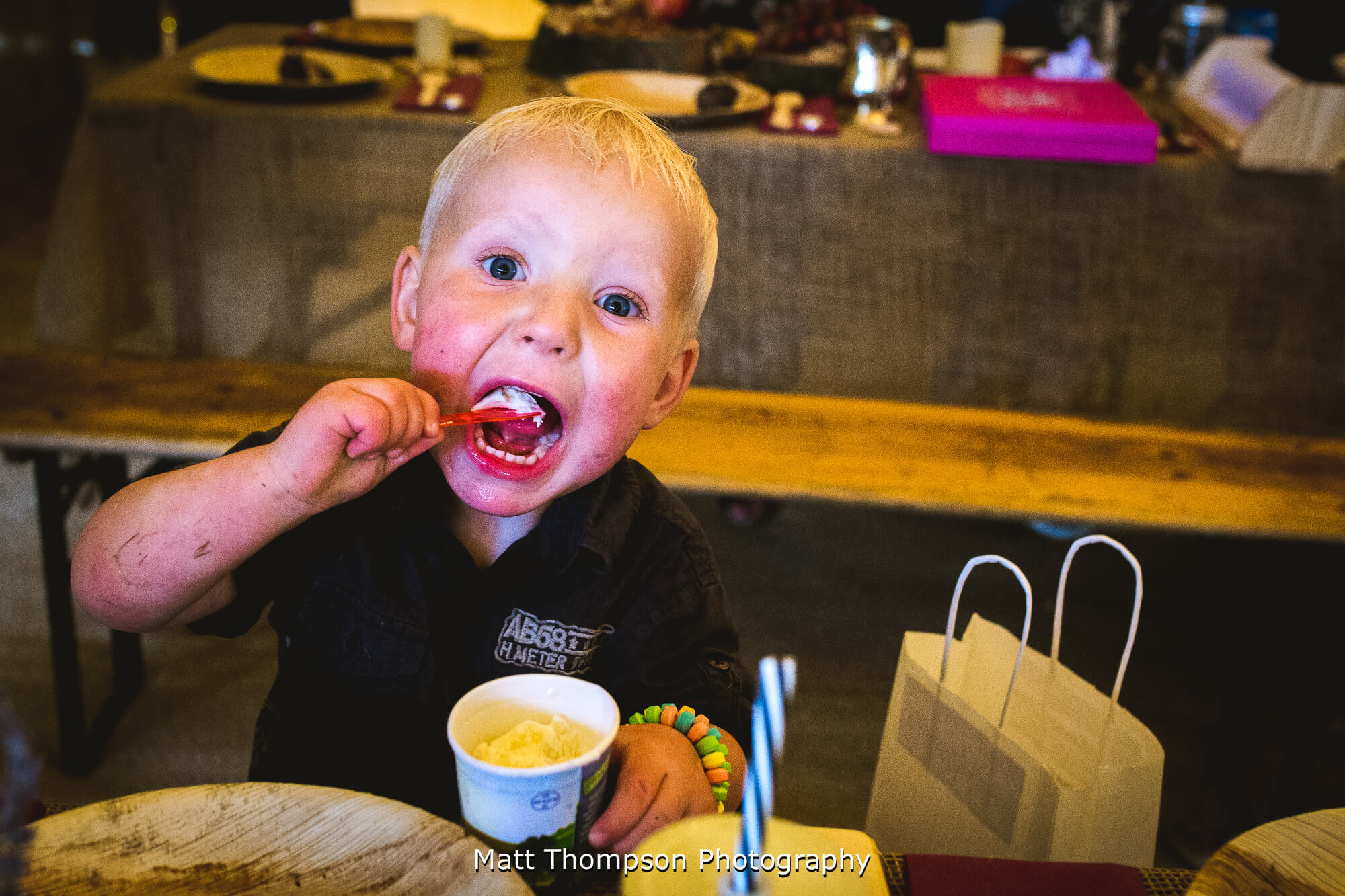 Kids eating