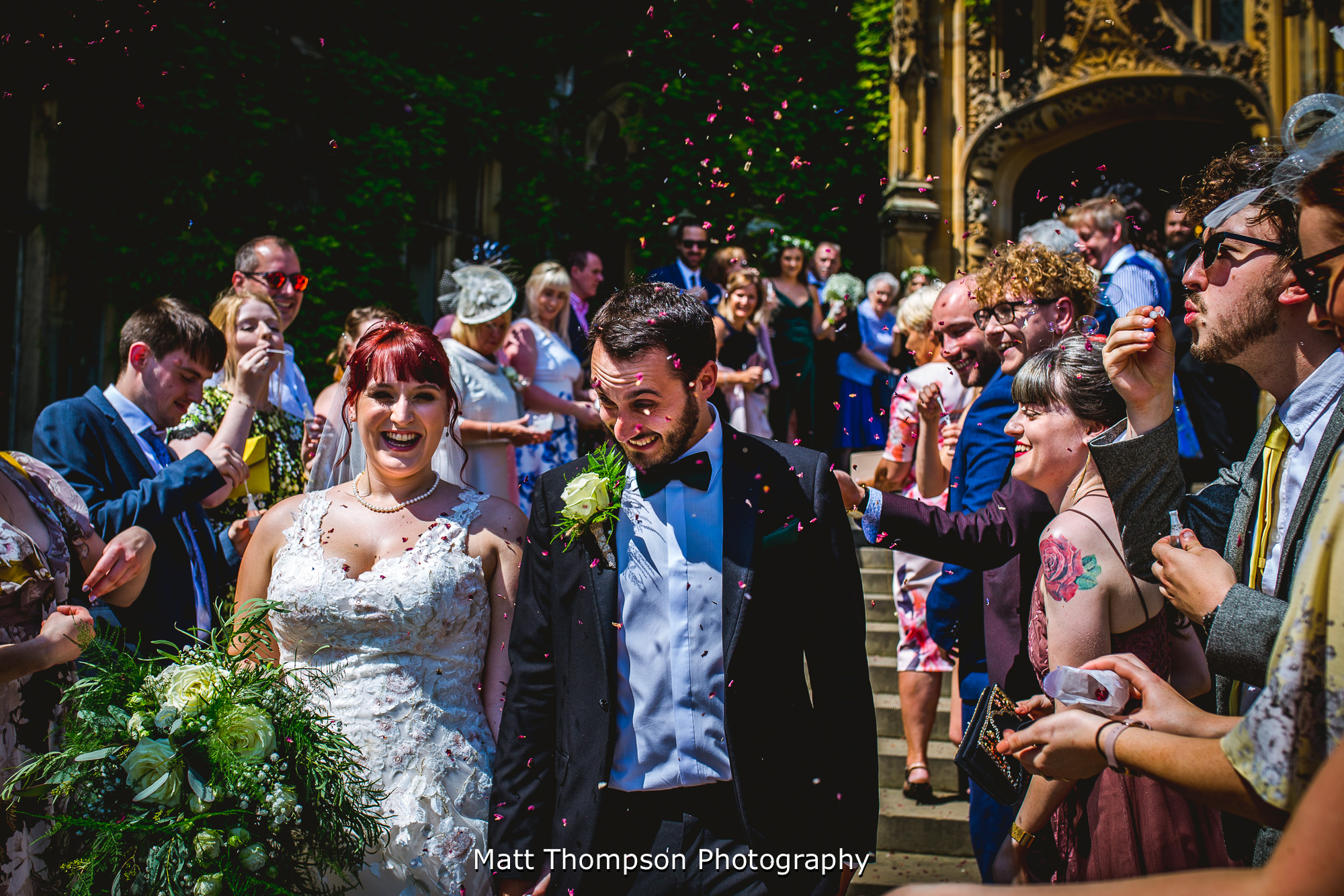 confetti and bubbles at carlton towers
