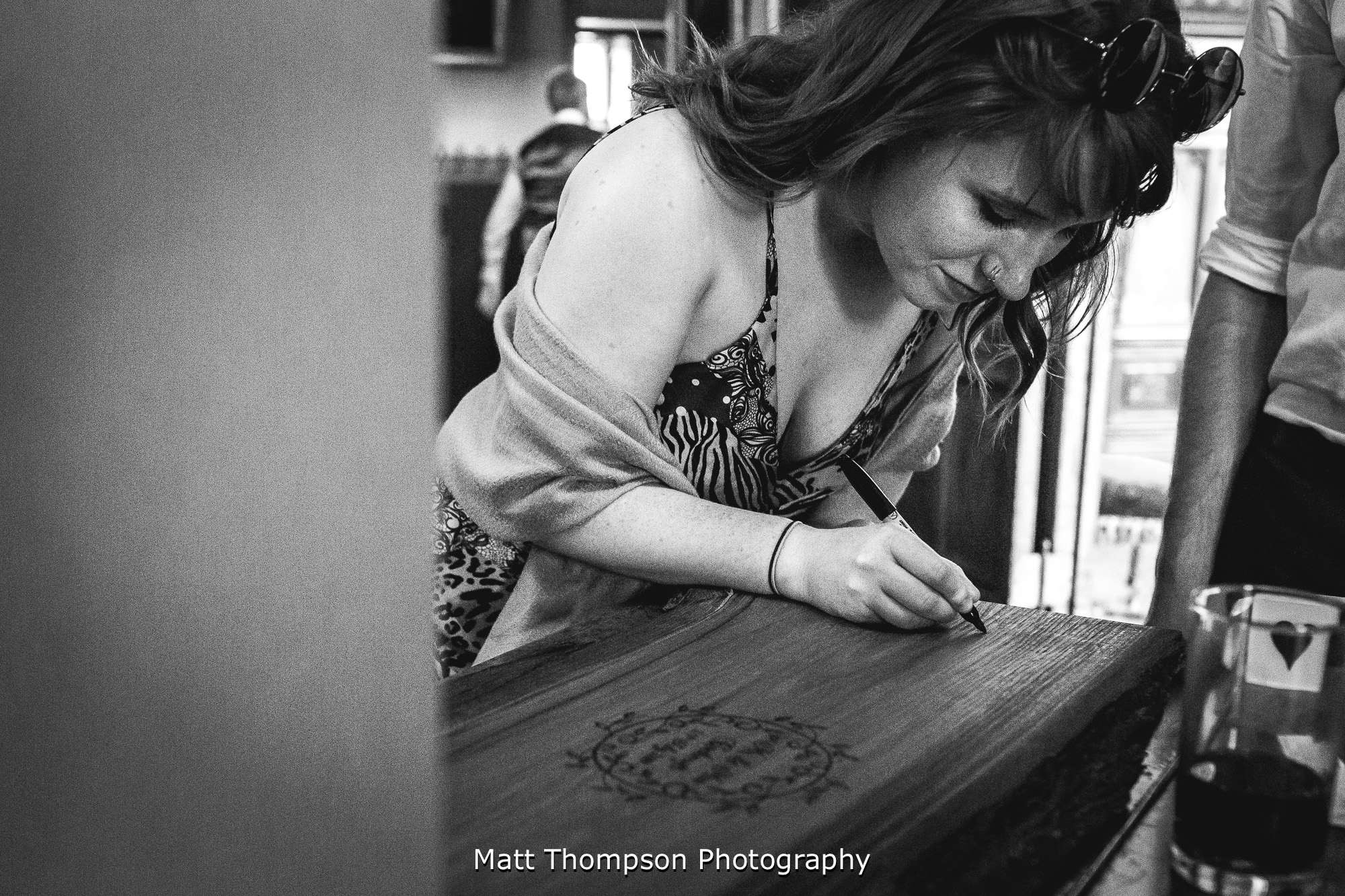 signing the guest book
