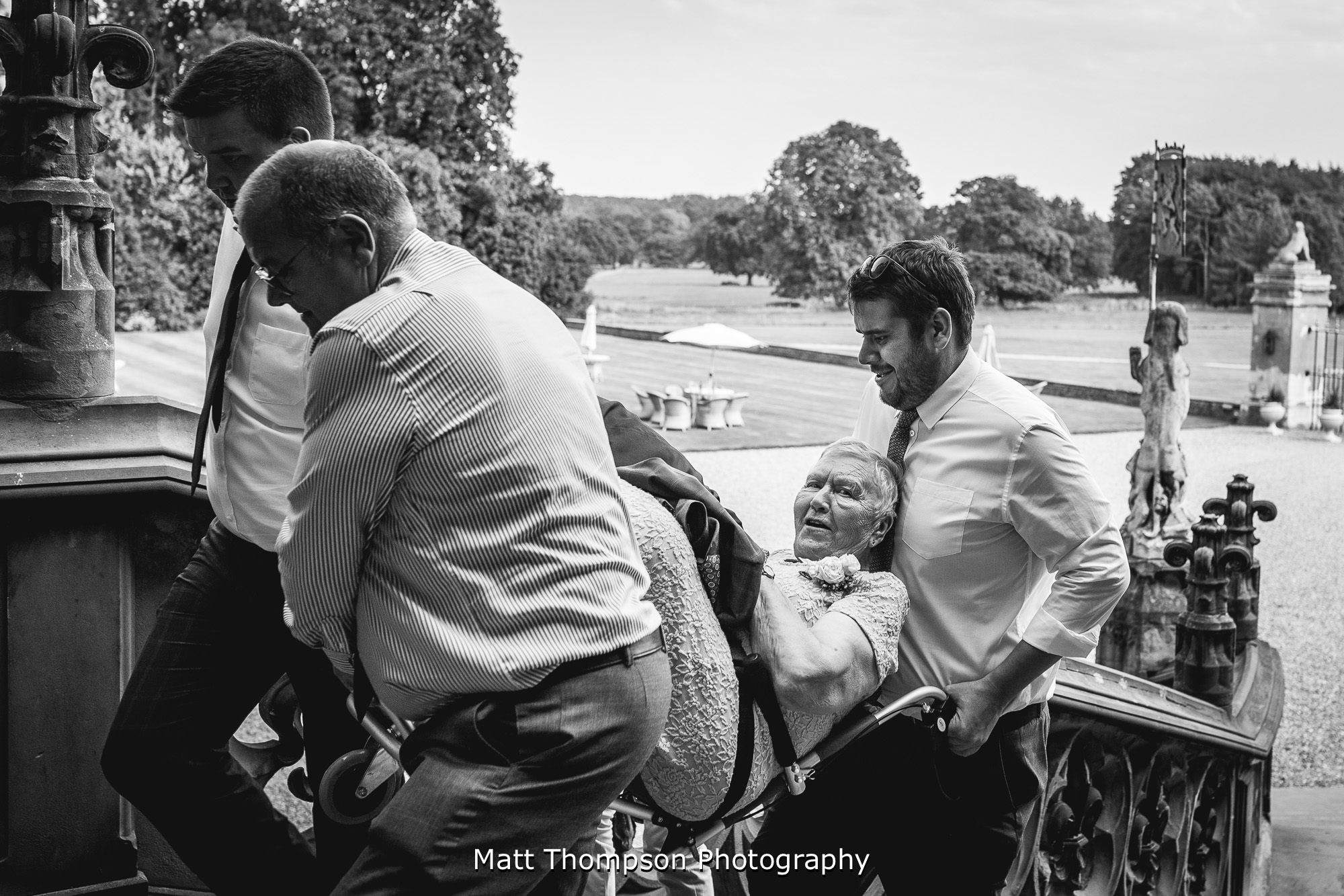 wedding guests at carlton towers