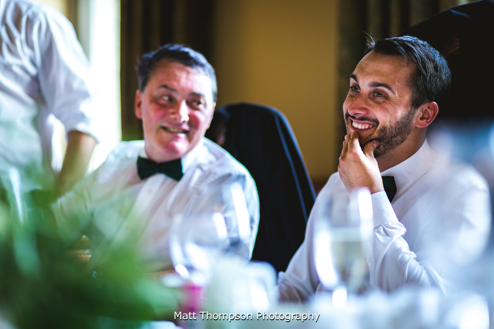 groom at wedding speeches