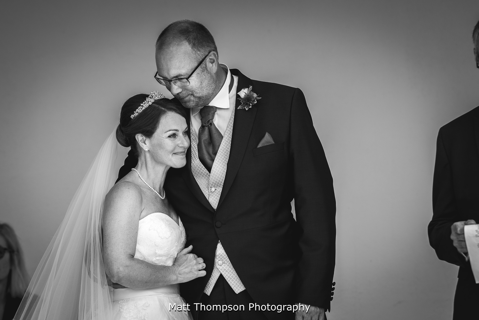 bride and groom just married