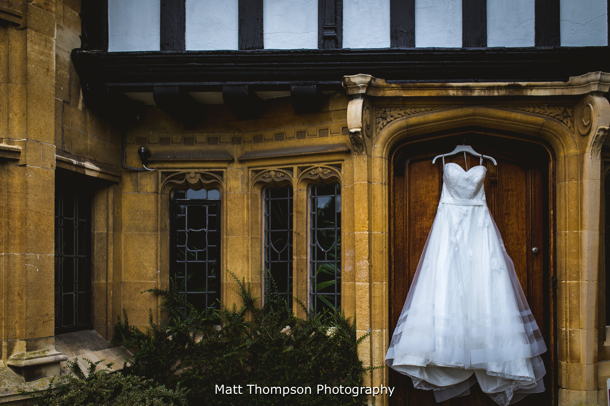 wedding dress at petwood hotel