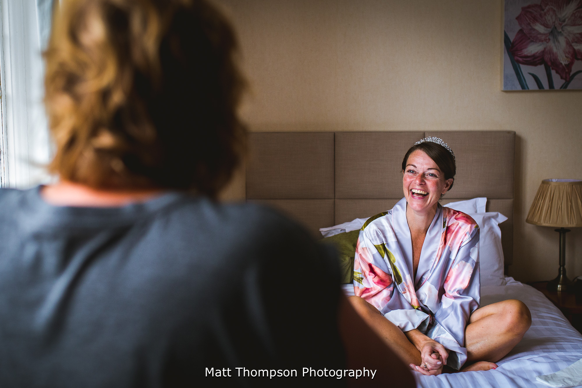 bride laughing