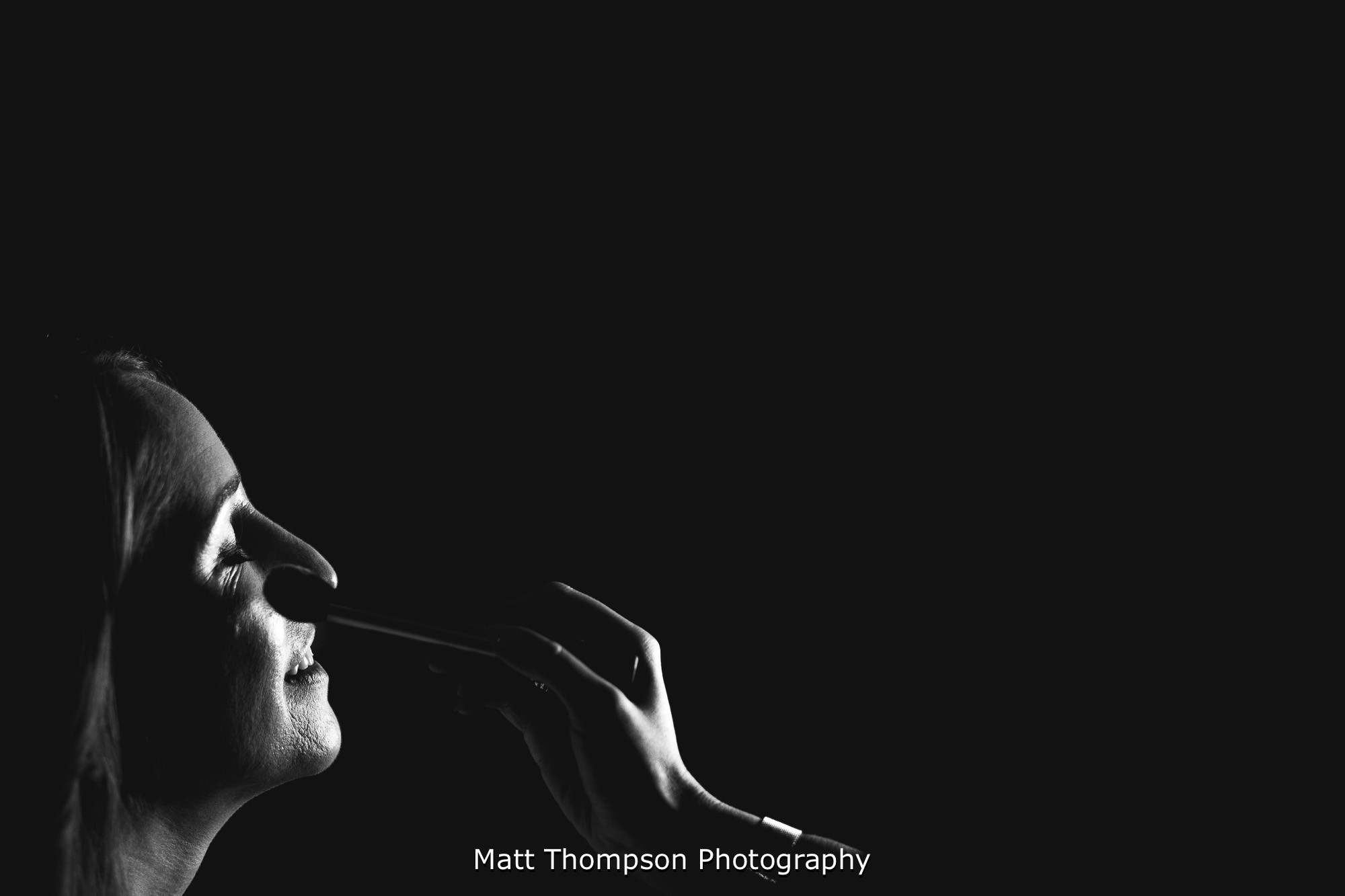 black and white makeup photography