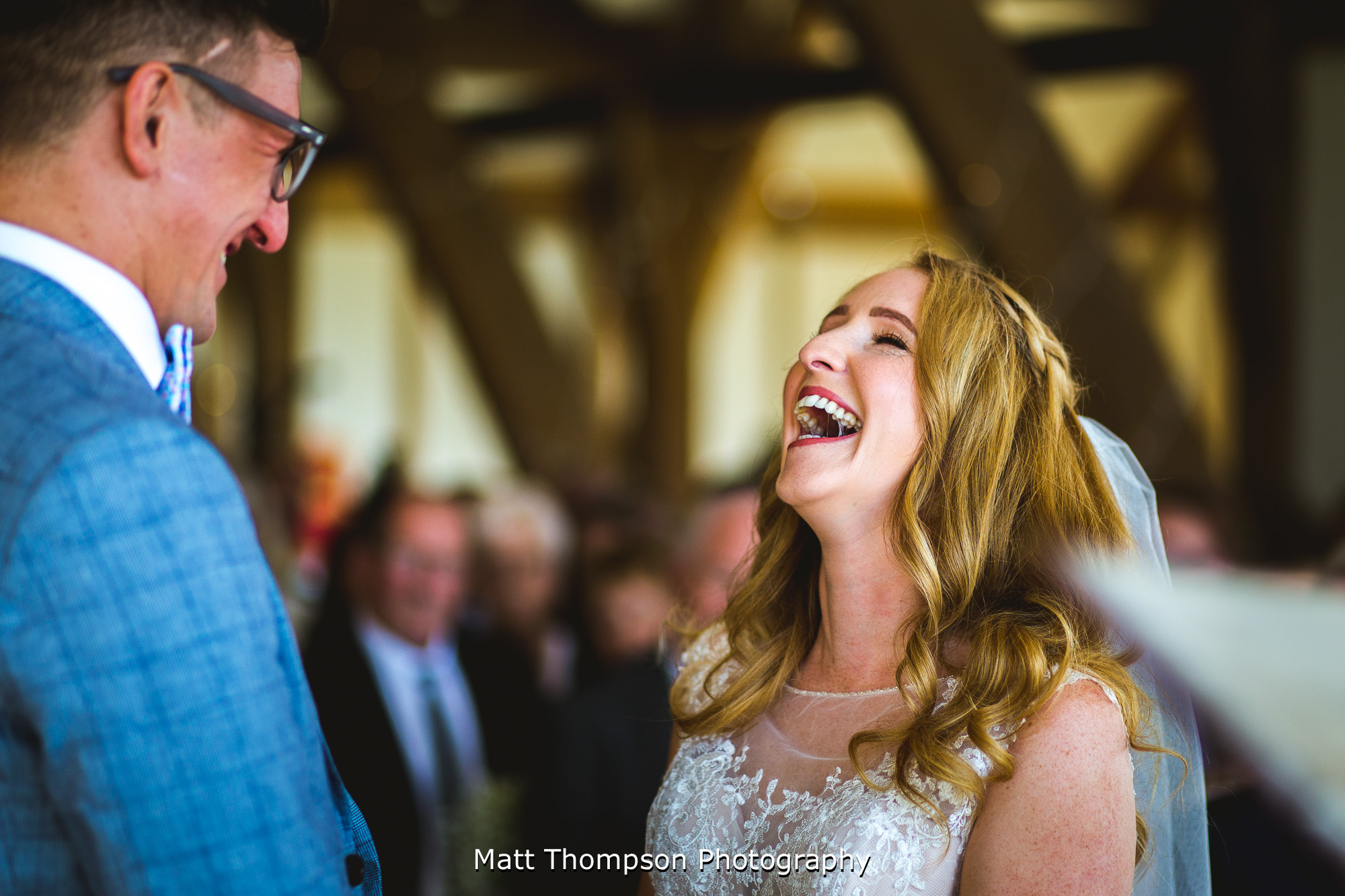 bride laughing