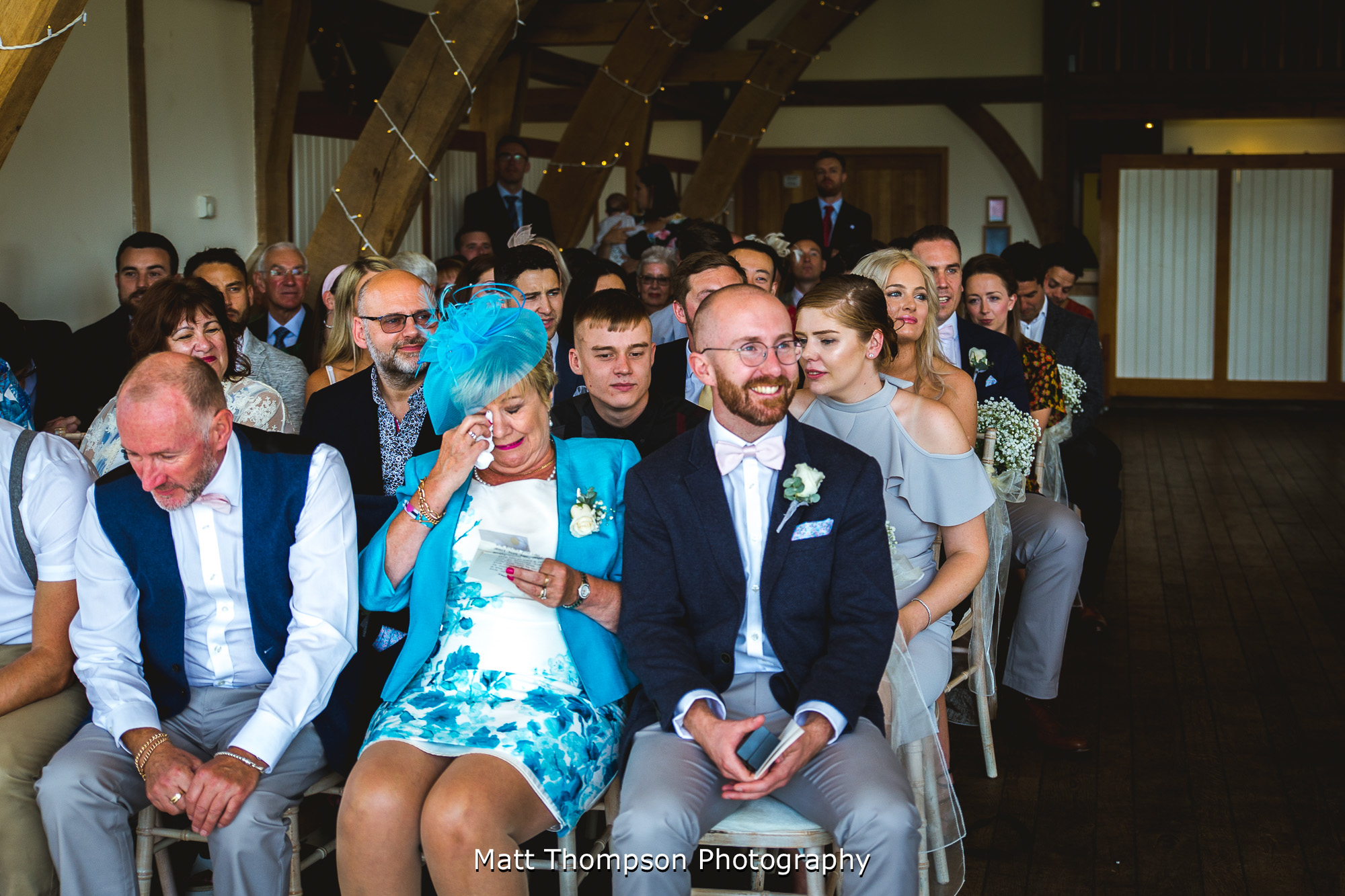 mother of the groom crying