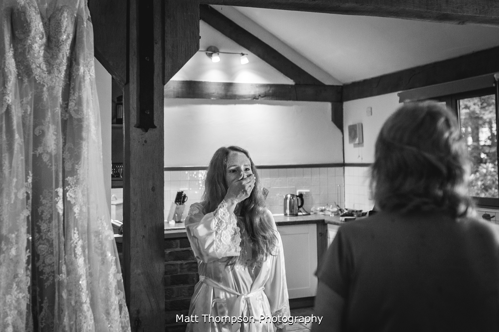 bride getting ready at griffon forest holiday lodge