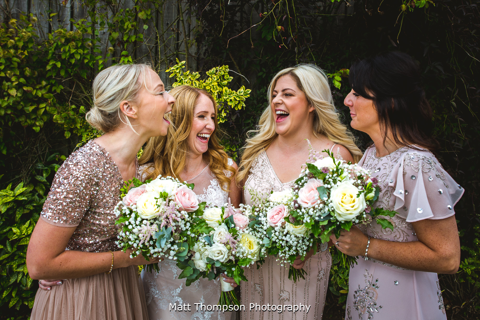 bride and bridesmaids