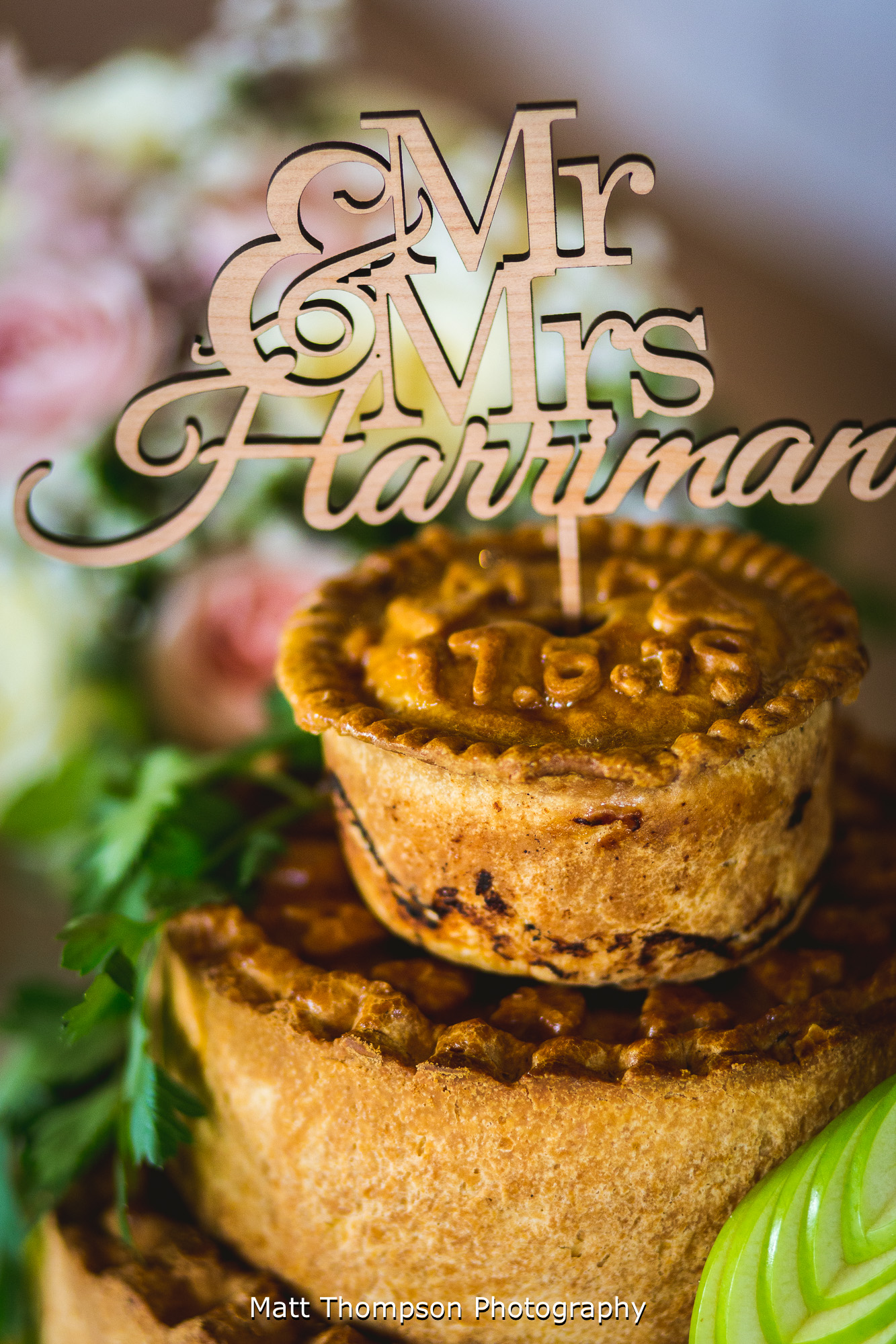 pork pie wedding cake