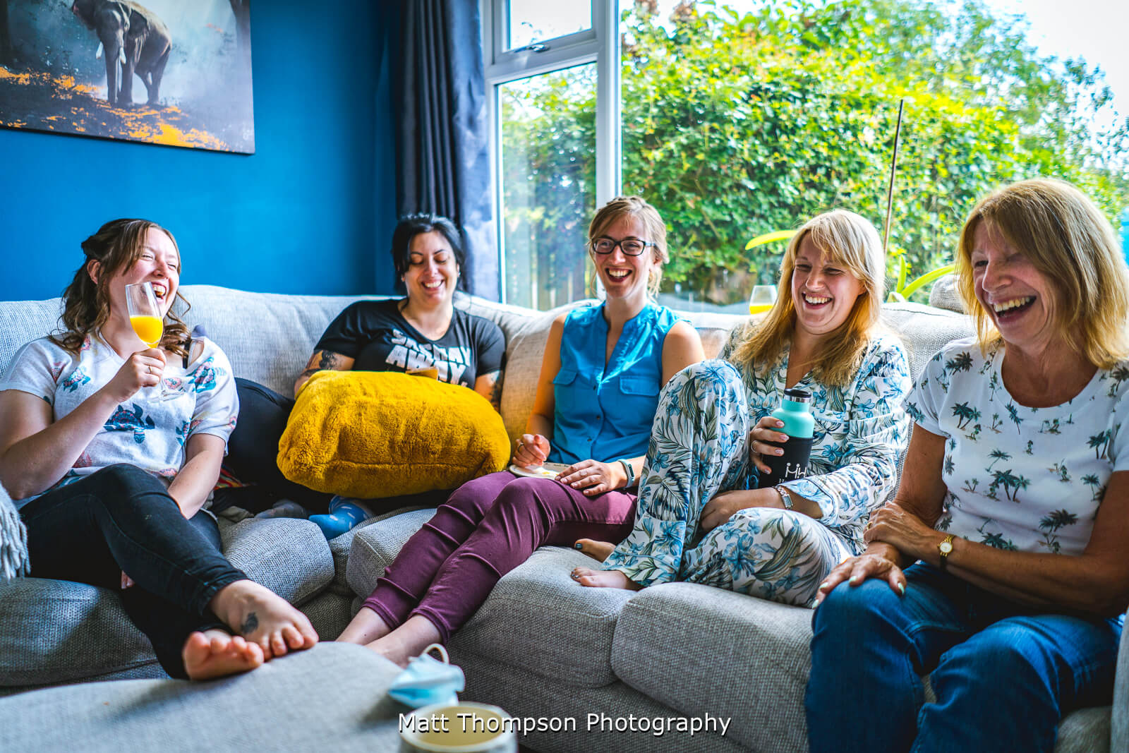 bridal party morning