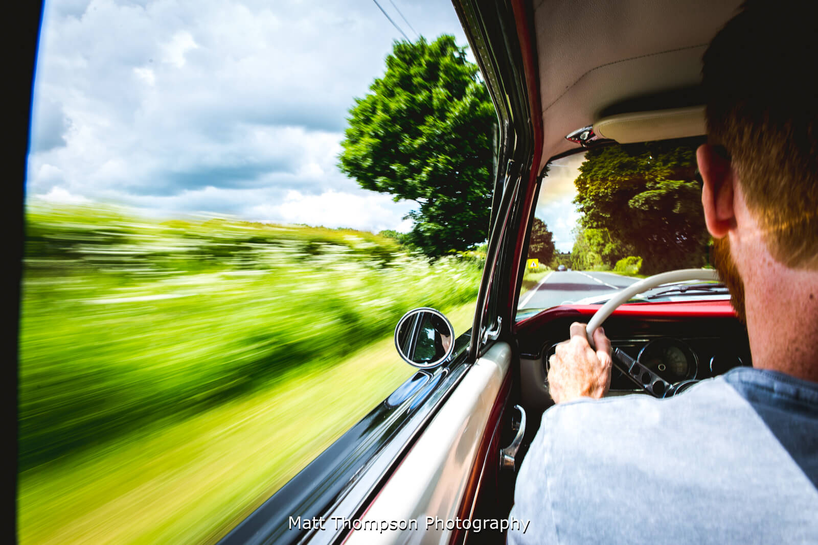 driving wedding car