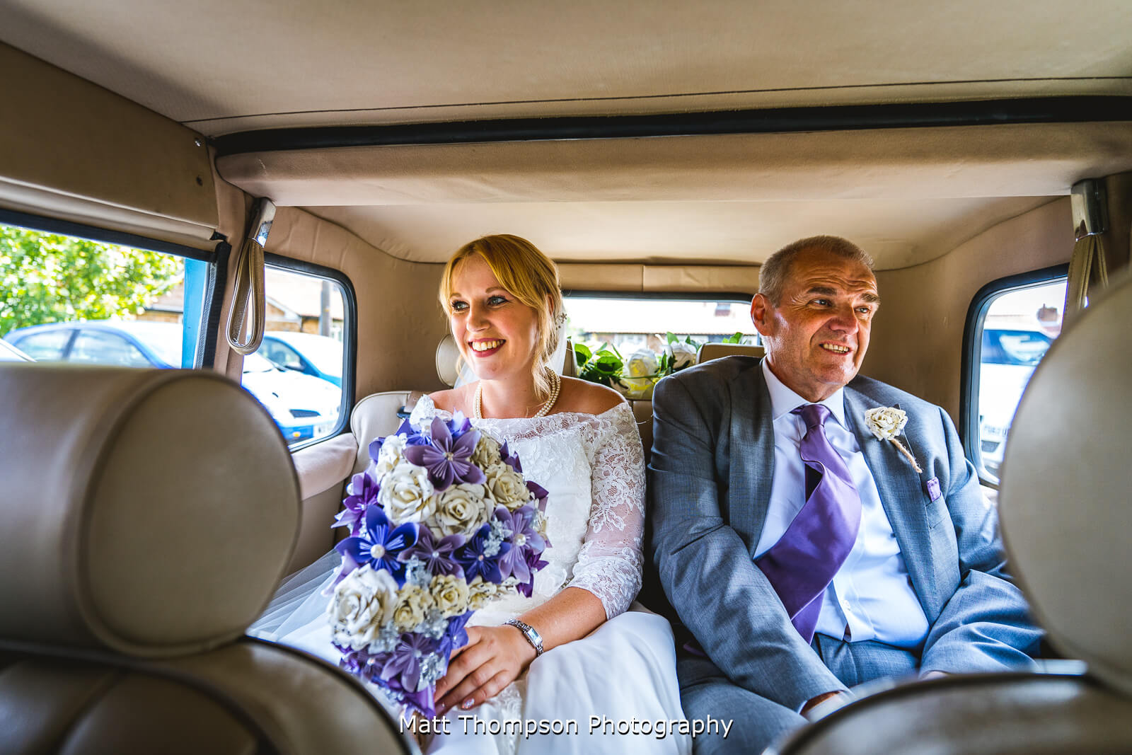 father and daughter of the bride