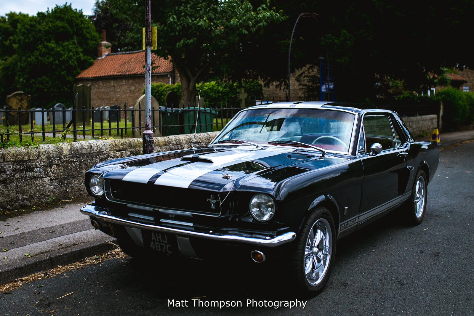 mustang wedding car
