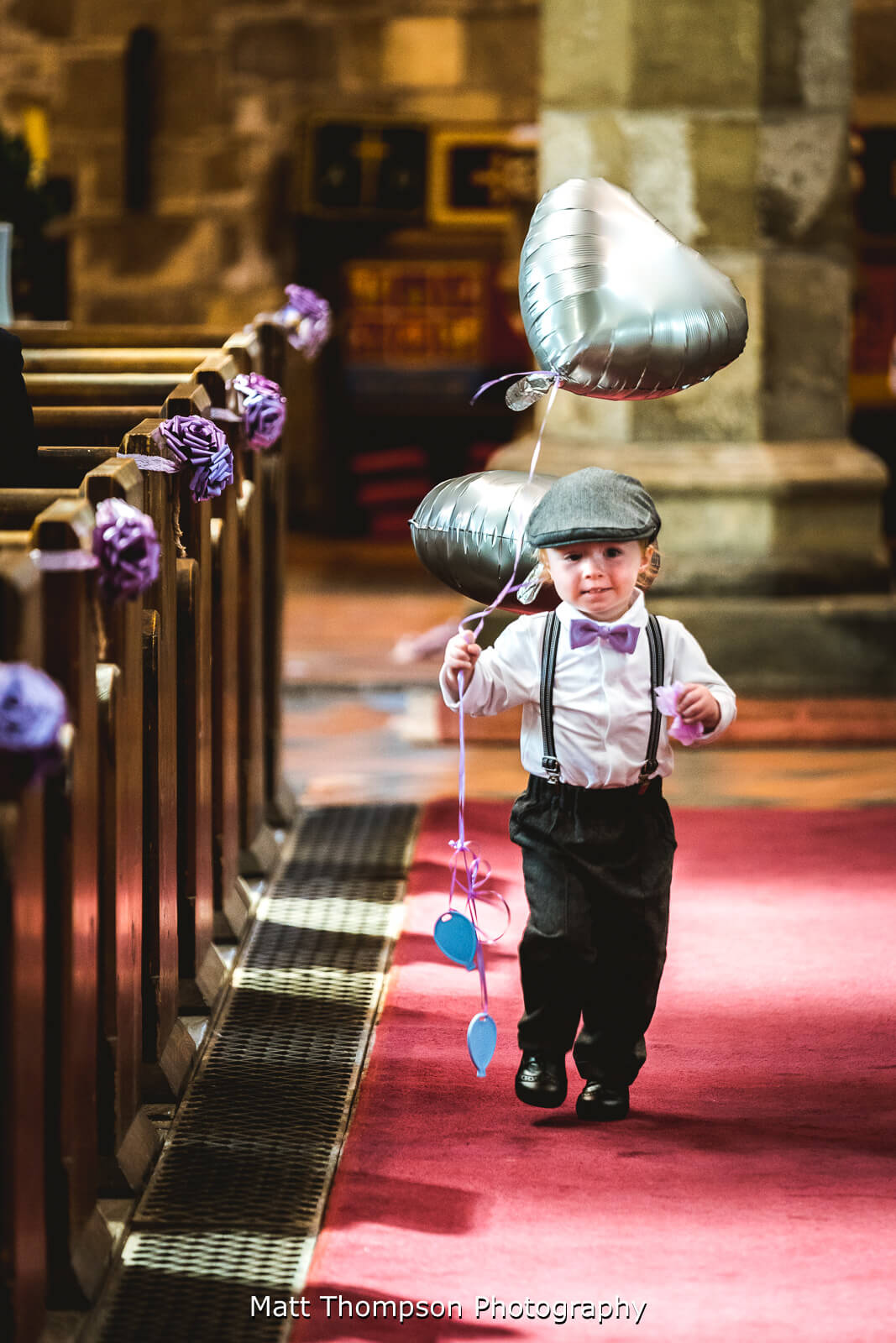 paige boy with balloons