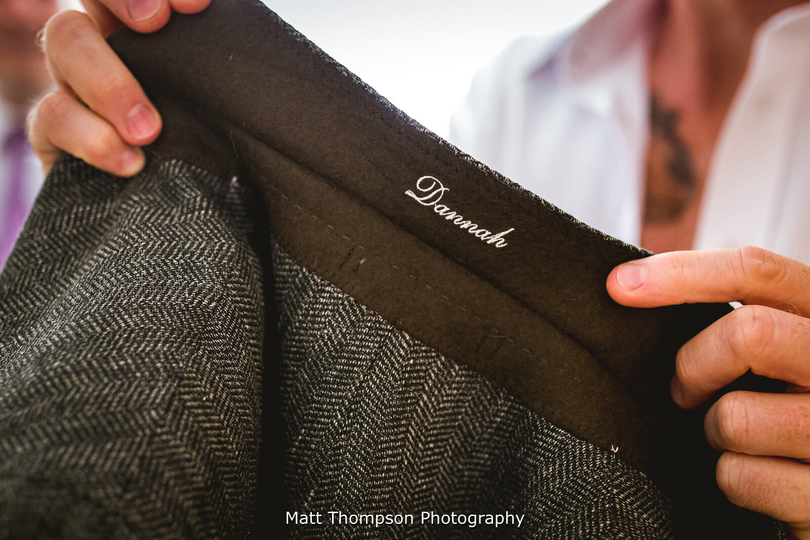 personalised wedding suit