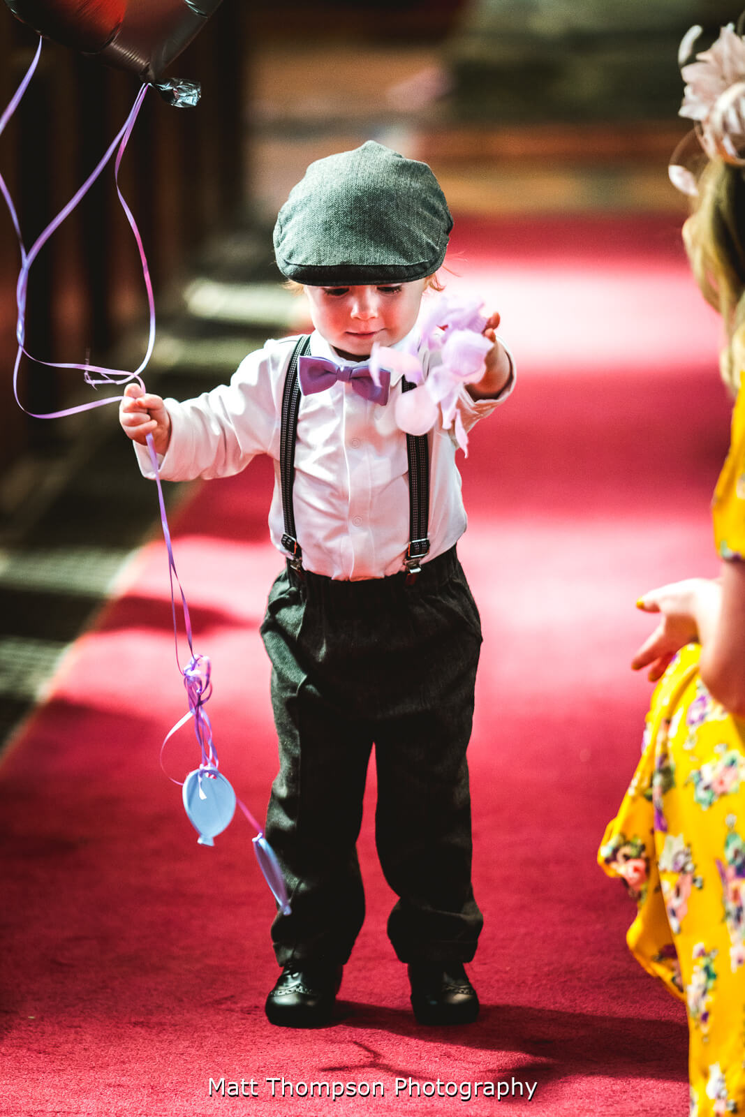 throwing wedding petals
