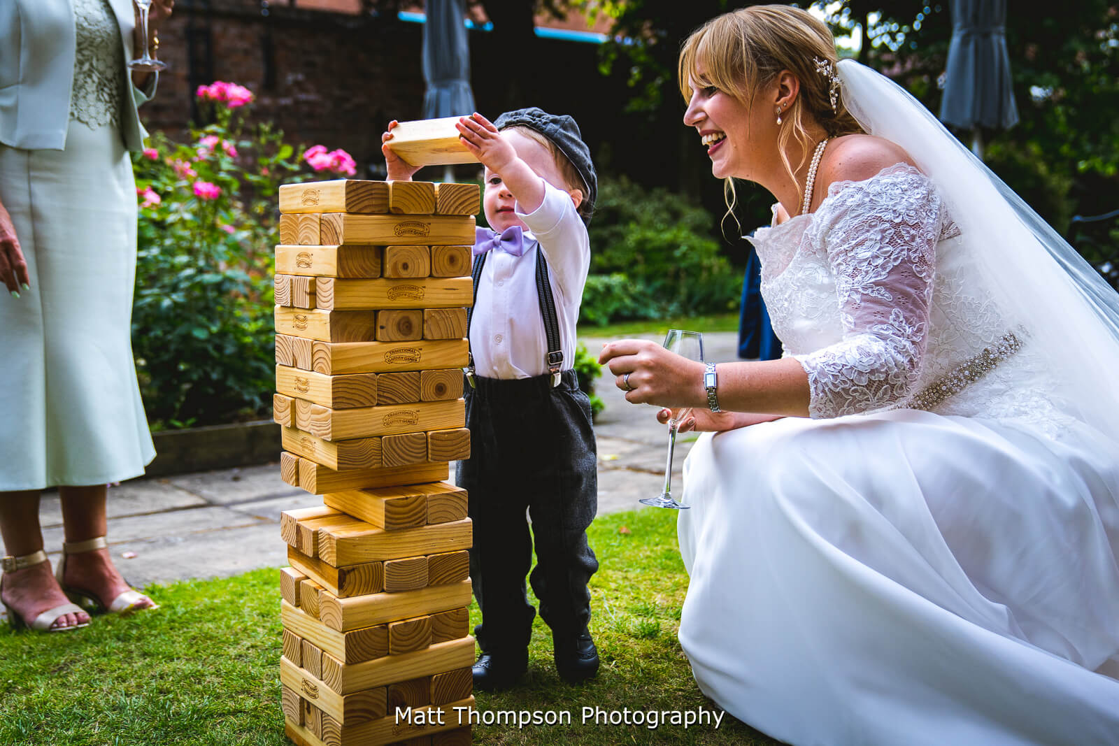 Giant Jenga wedding