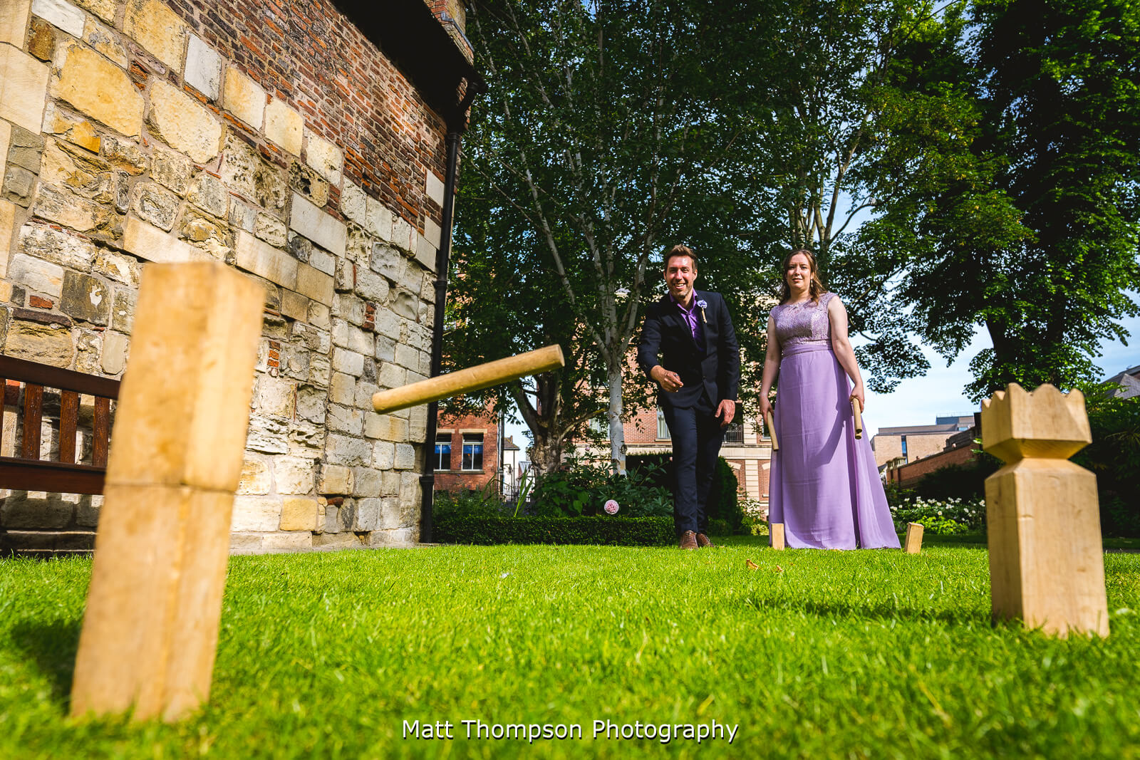 Wedding guests in york