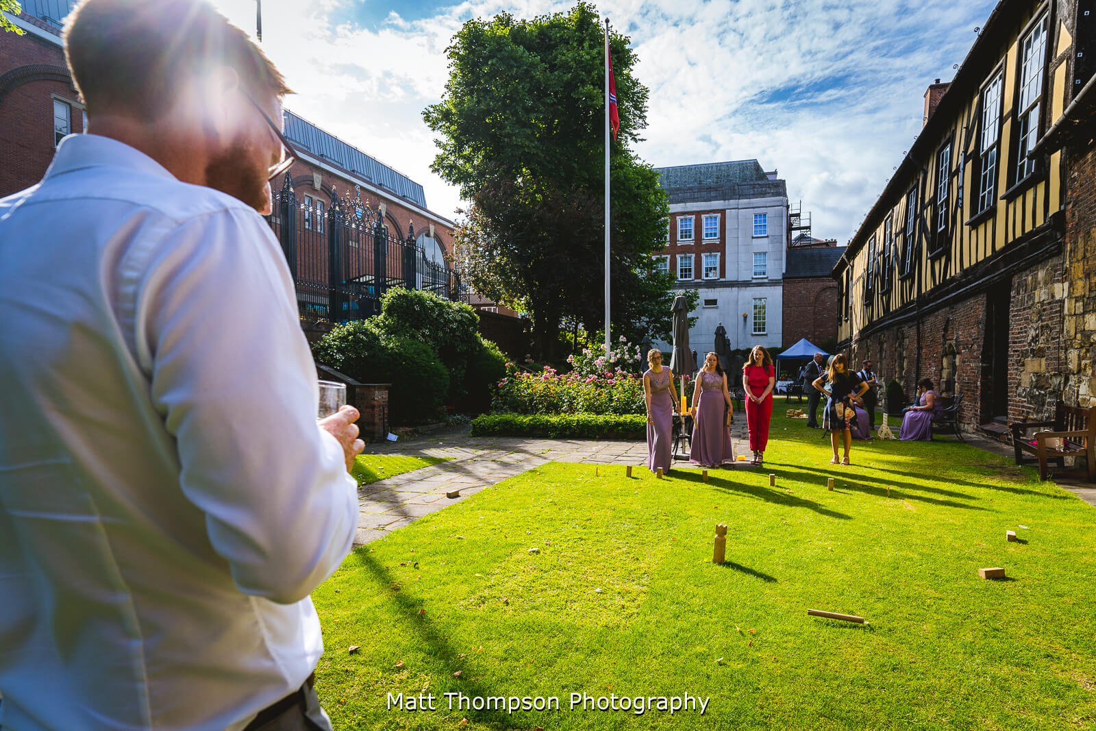 Sunny wedding day in york