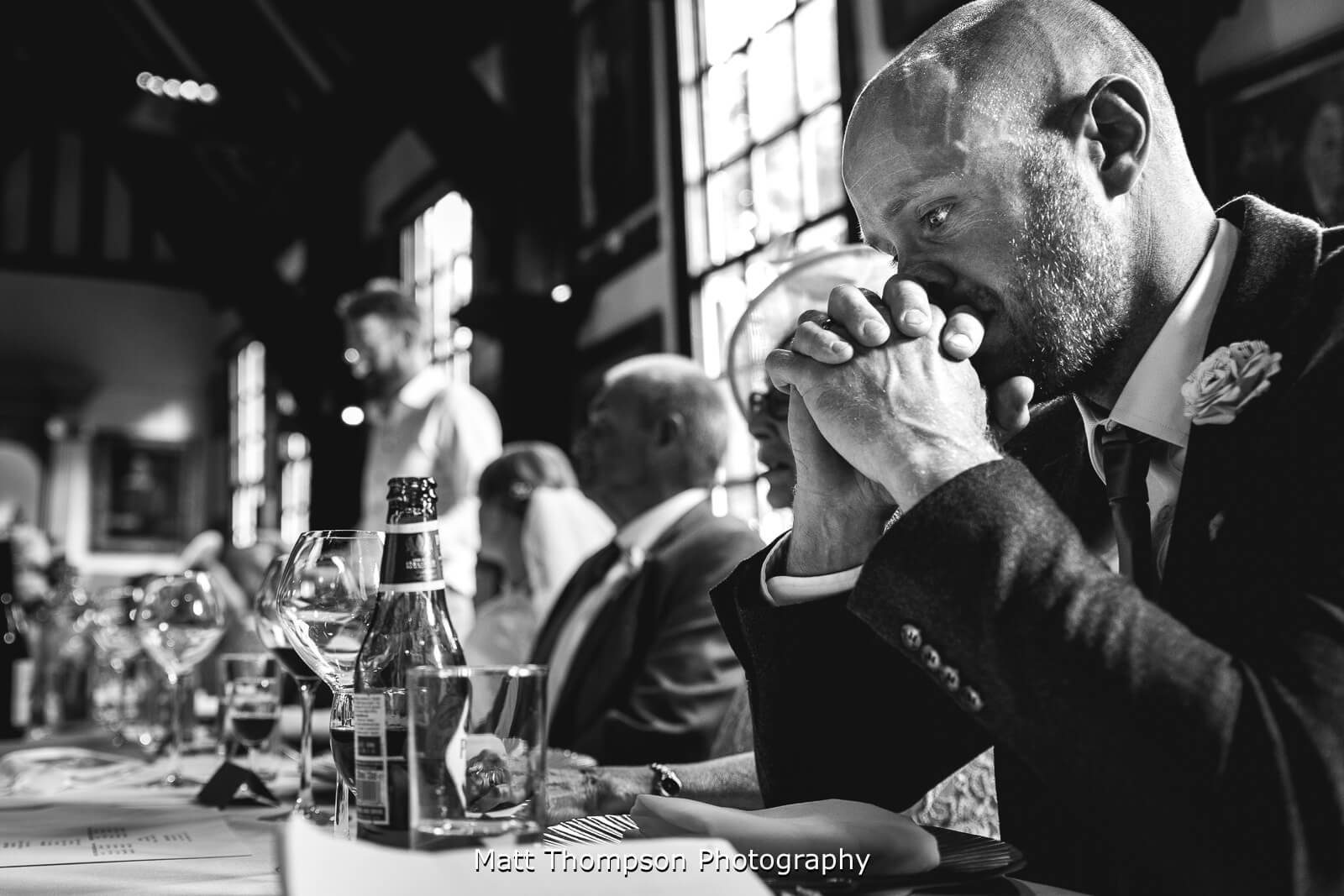 Crying best man