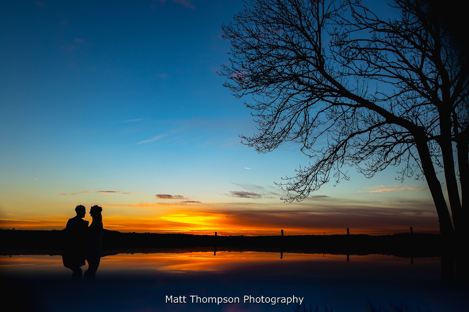 sunset at wharfdale grange