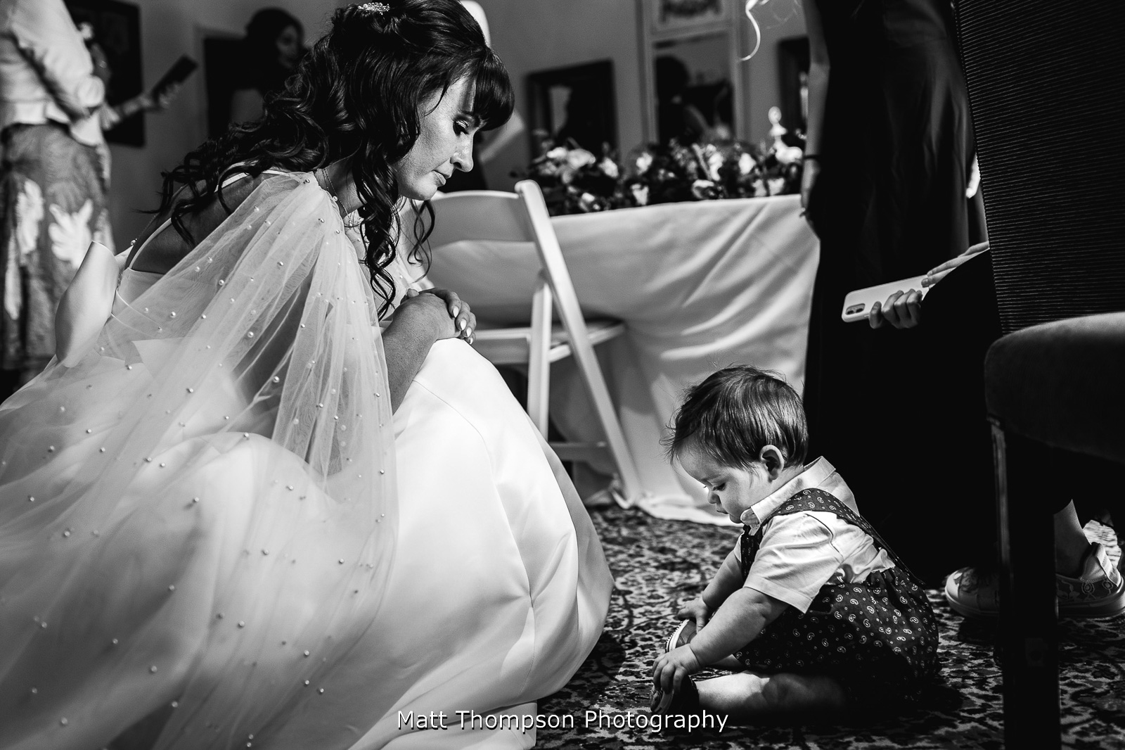 bride and son
