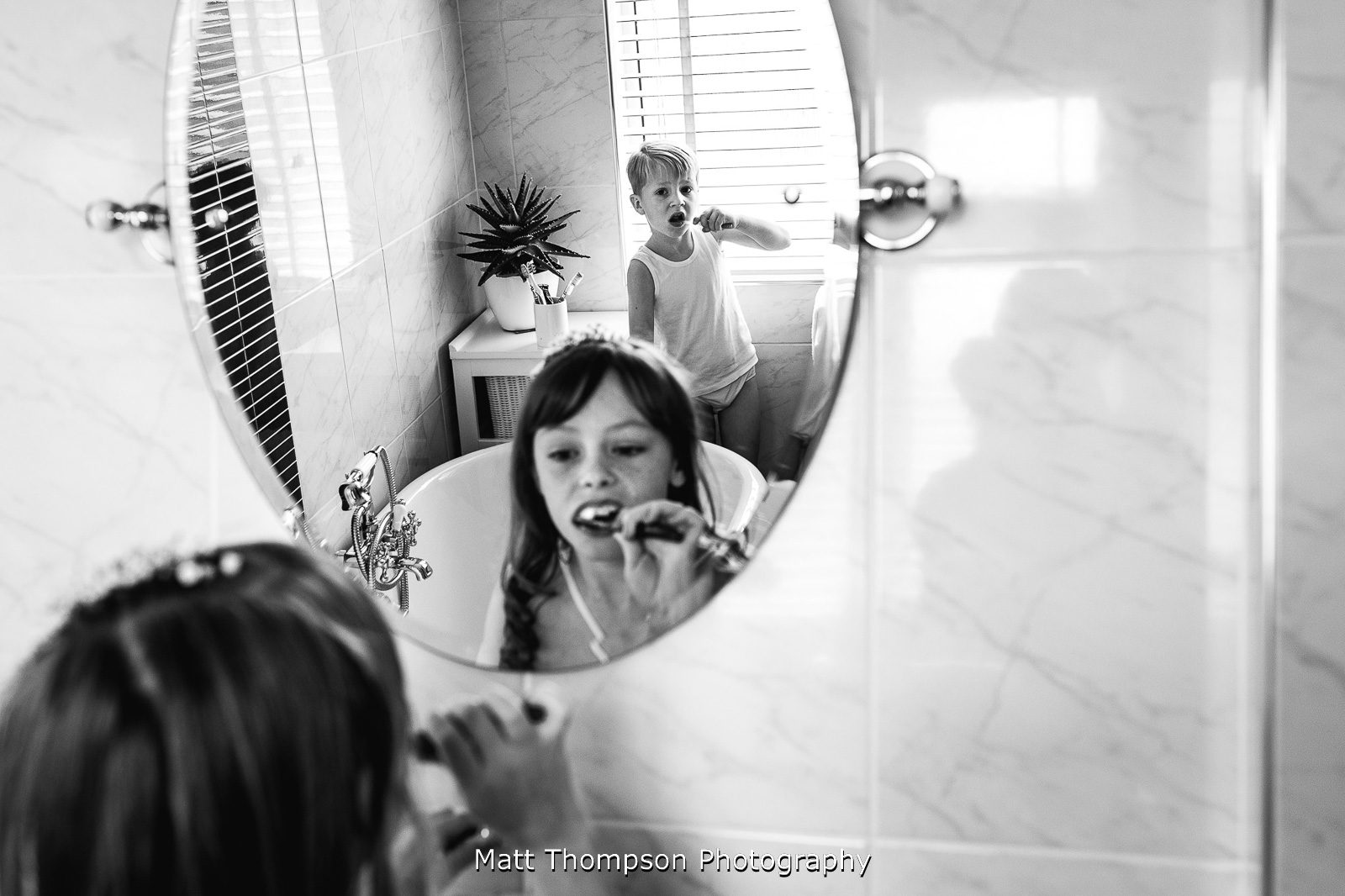 brushing teeth