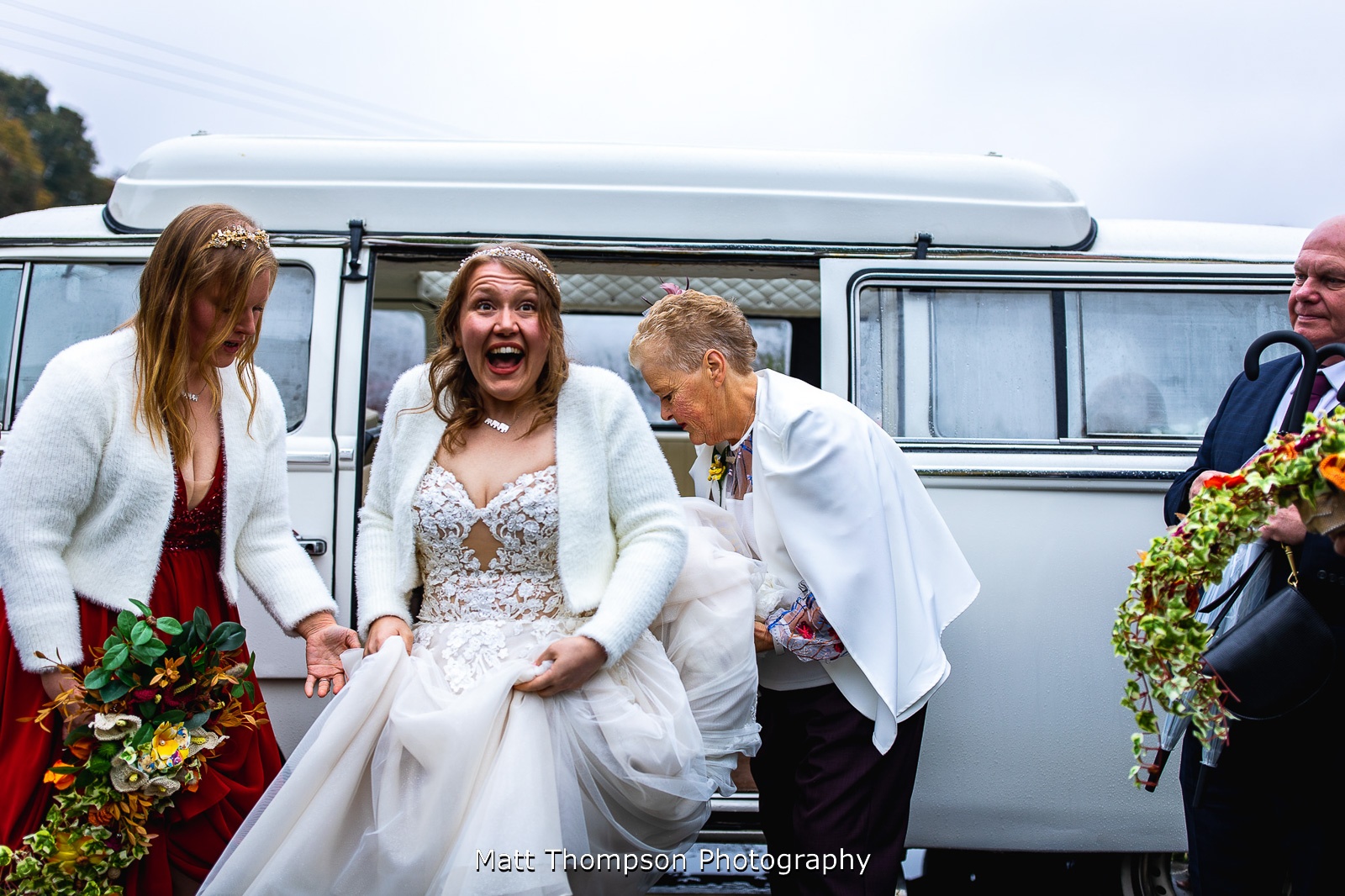 excited bride