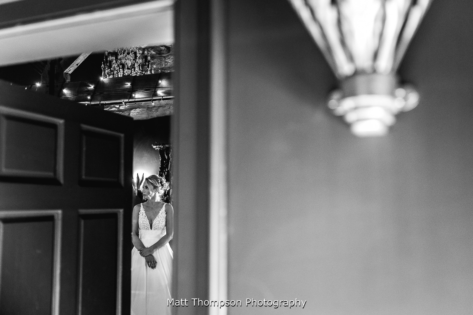 bride waiting at wharfdale grange