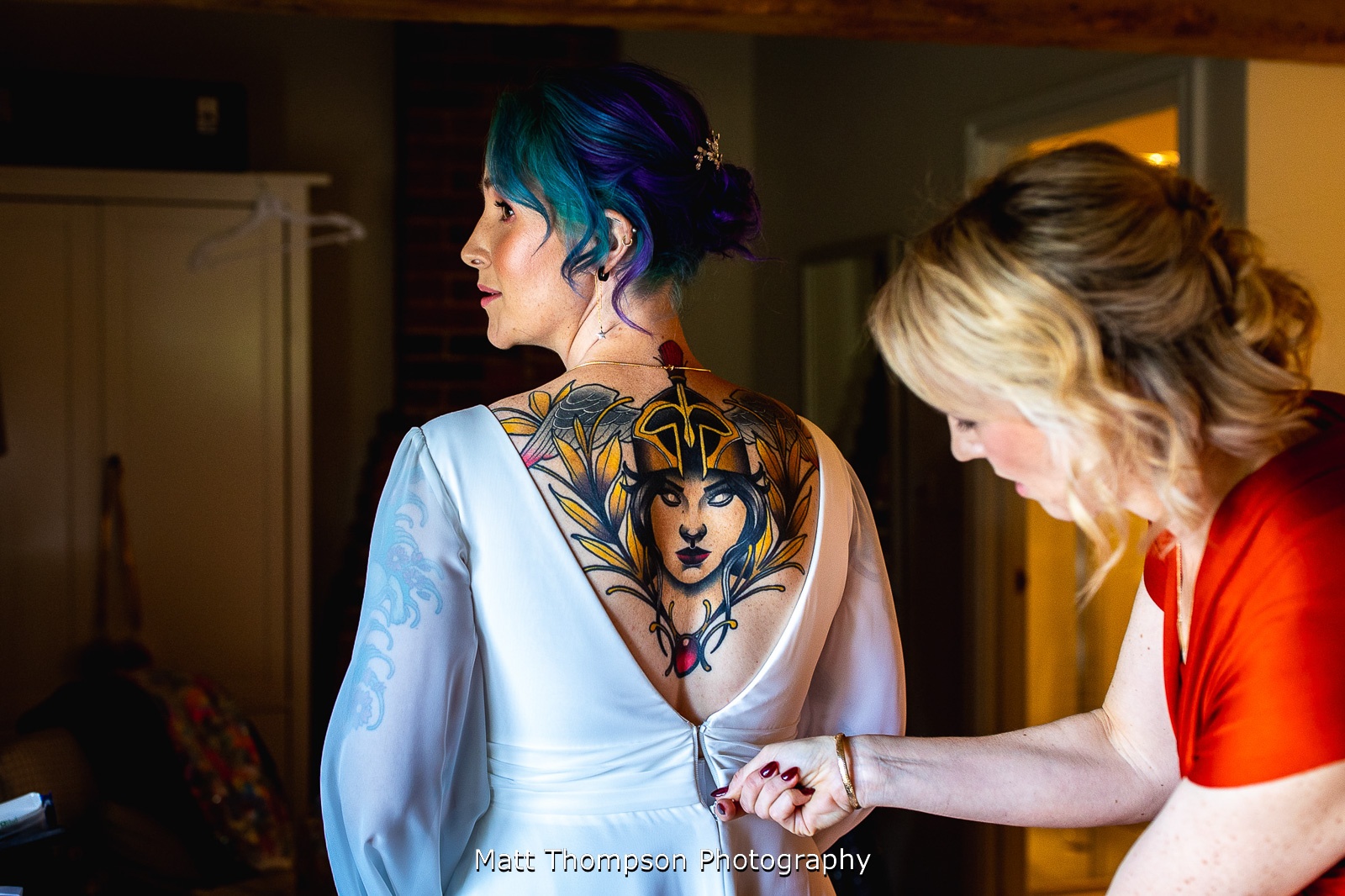 tattooed bride