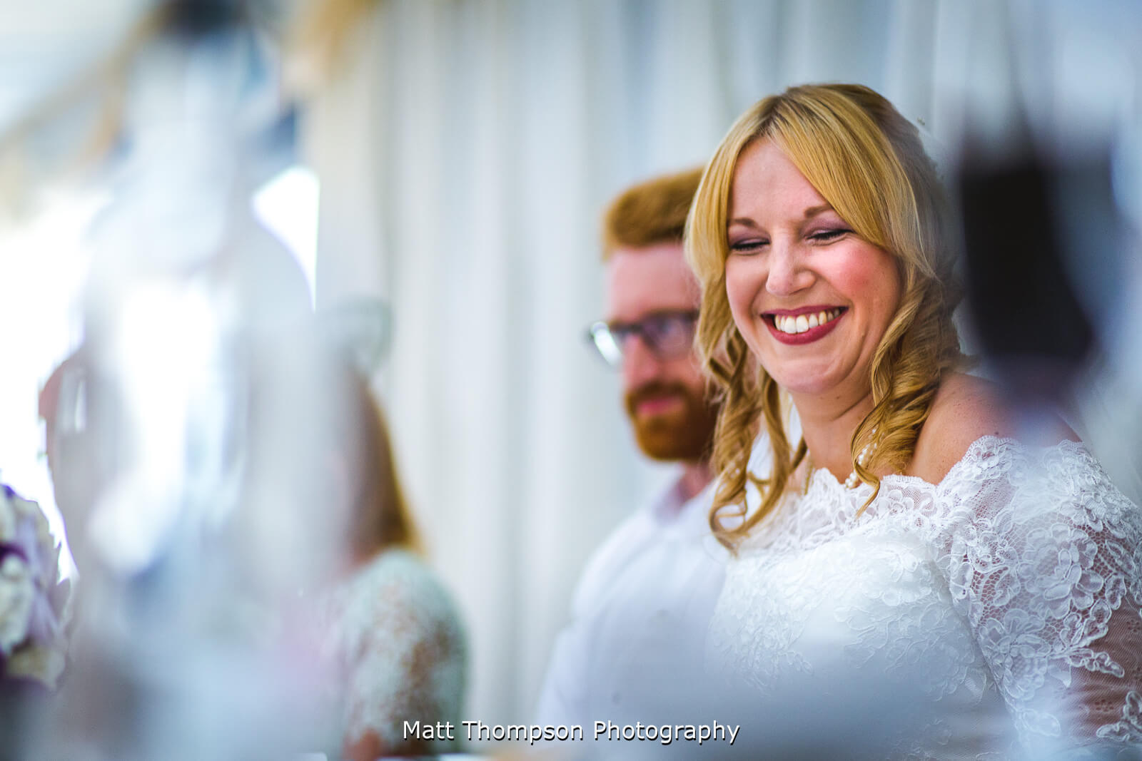 bride smiling