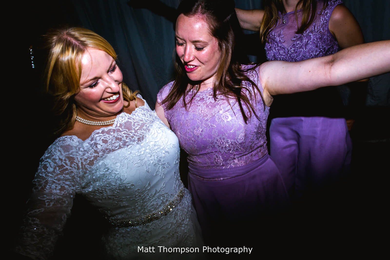 bride and bridesmaid