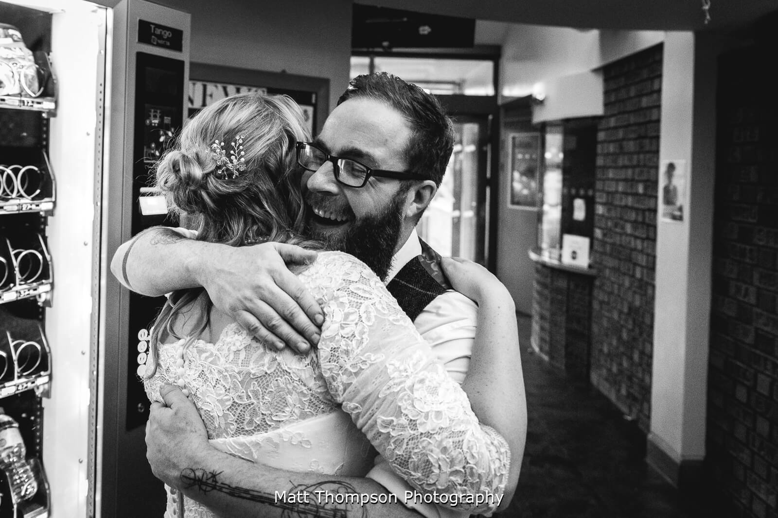 wedding hugs