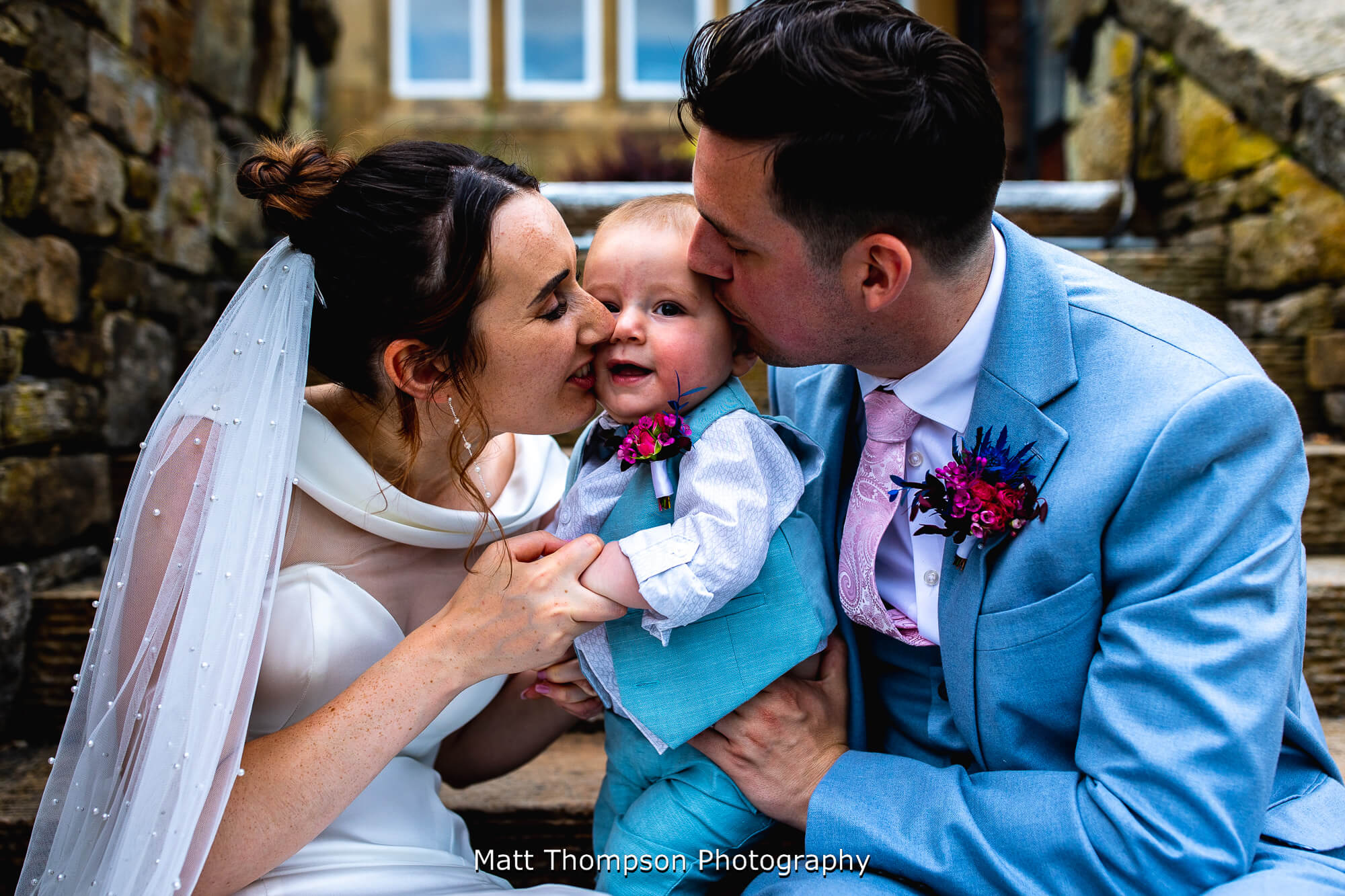 family wedding photo