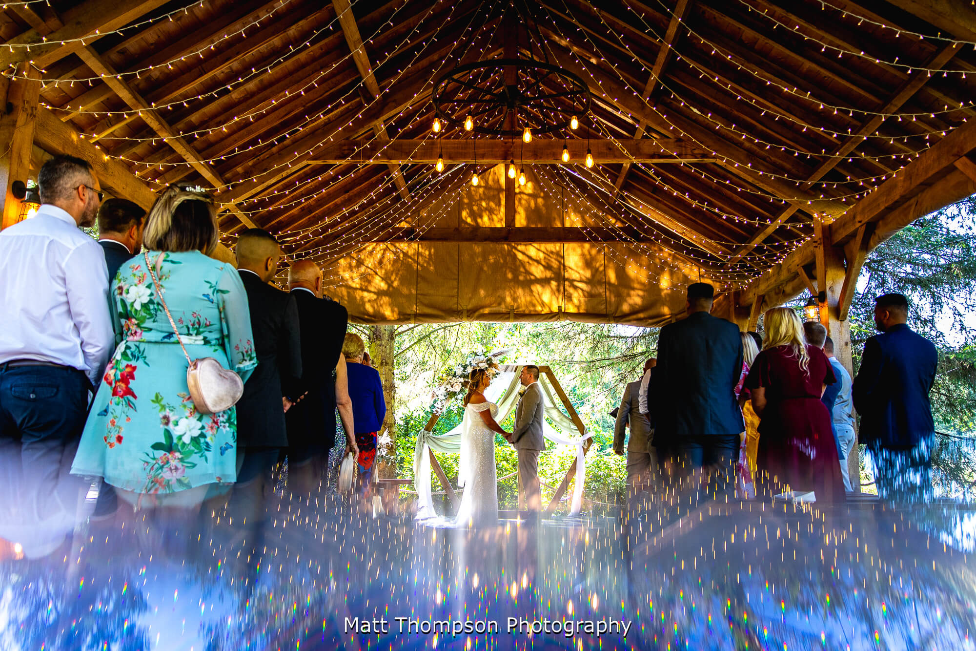 wedding ceremony at hackness grange